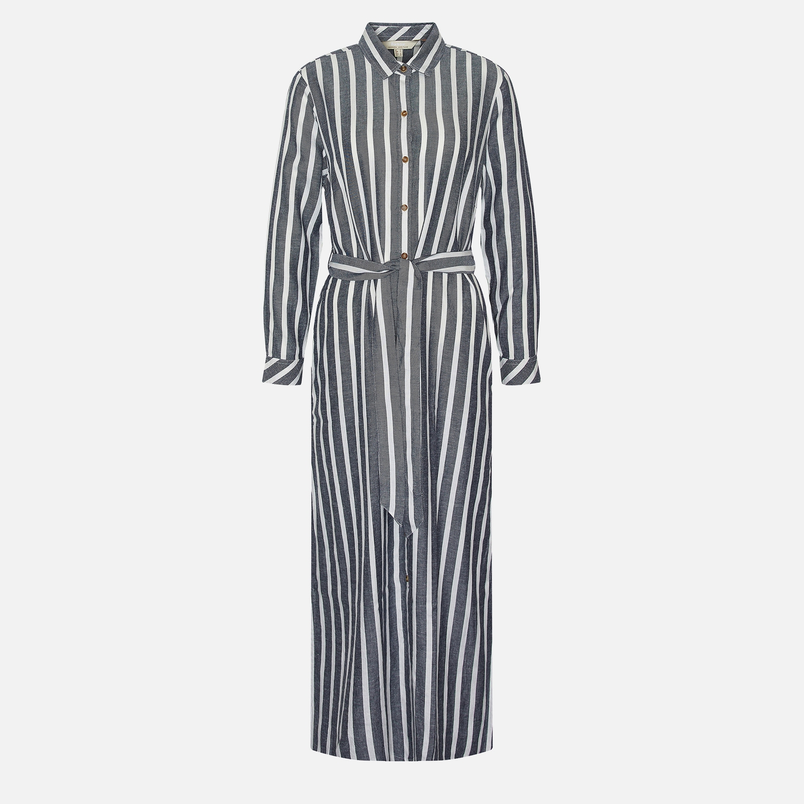 barbour annalise striped lyocell-blend maxi dress - uk 8