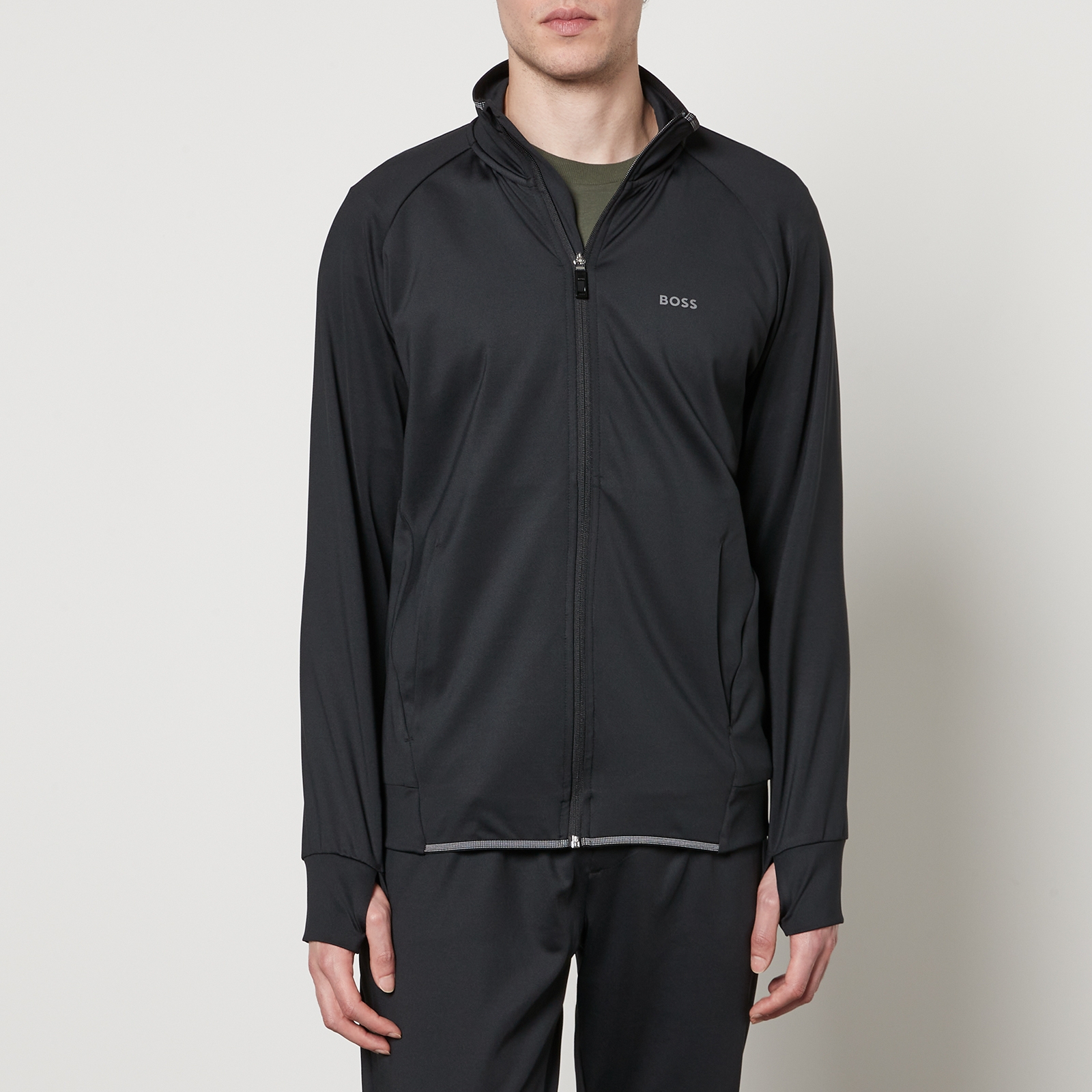 BOSS Green Sicon Active Stretch-Jersey Tracksuit Jacket