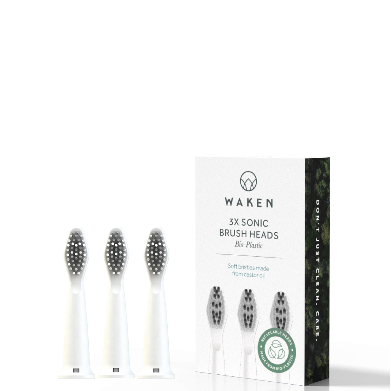 Waken Mouthcare Sonic Toothbrush Heads - White (pack Of 3)
