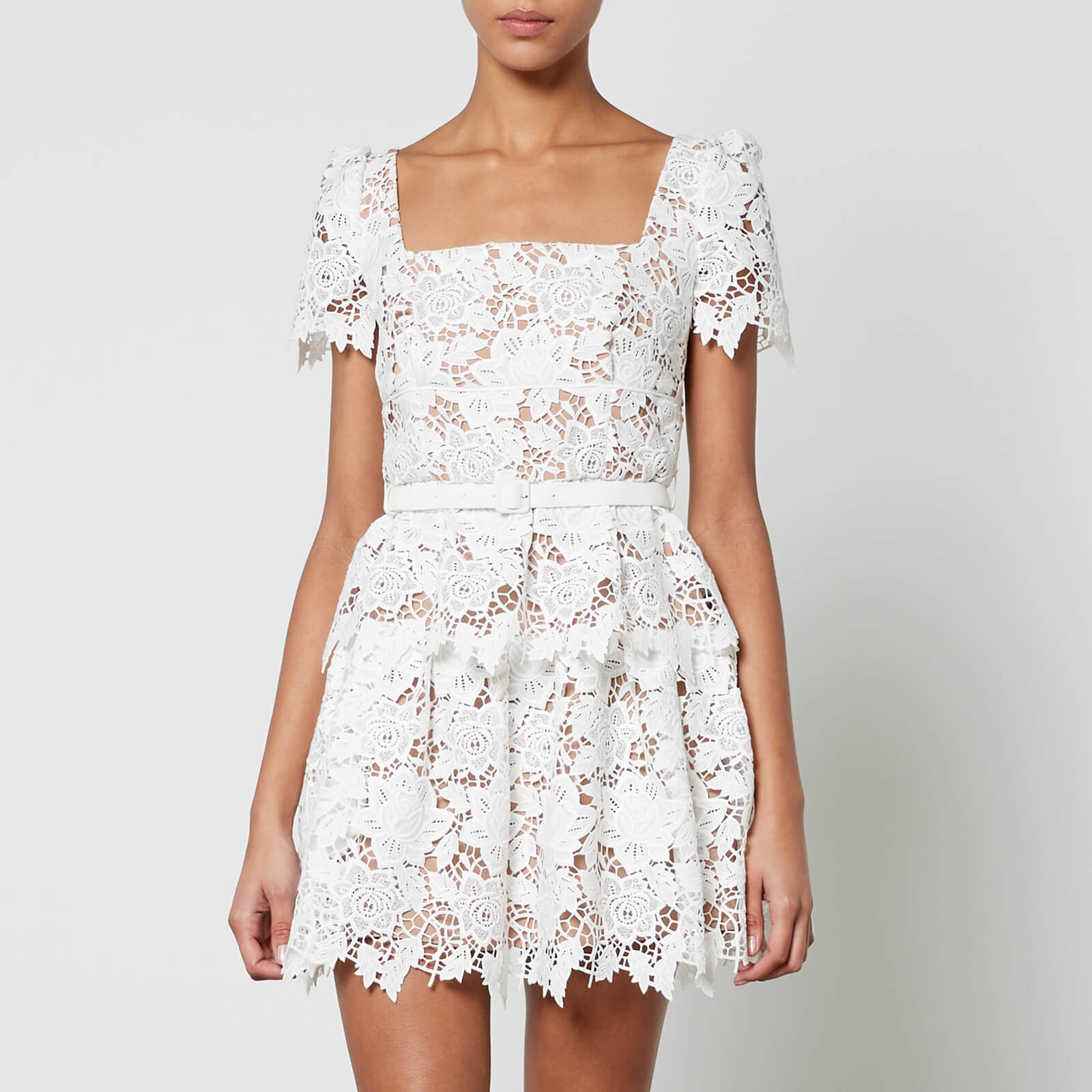 Self-Portrait Guipure Lace Mini Dress - US 6/UK 10