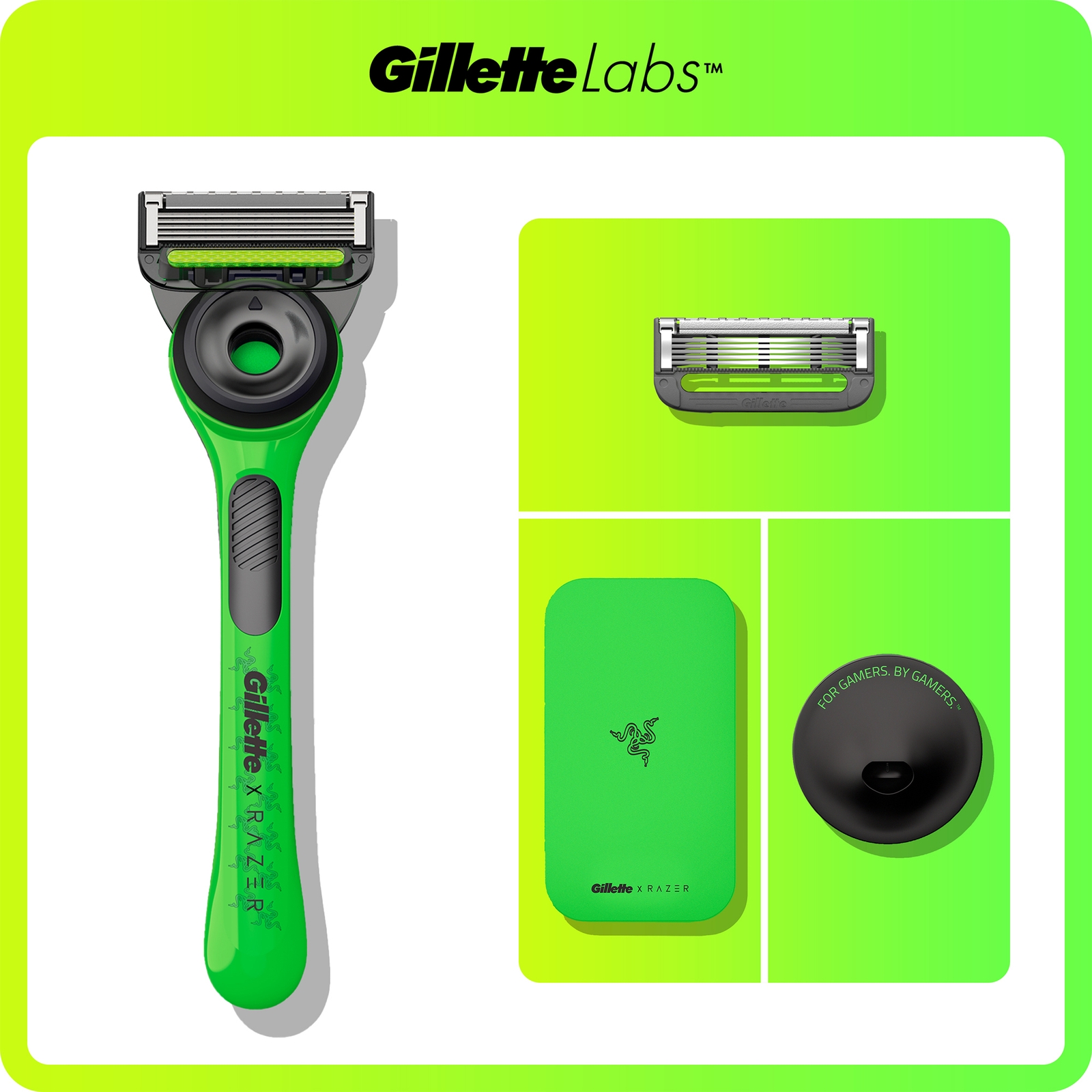Gillette Labs Razer Razor Limited Edition - with Travel Case & 1 Blade Refill