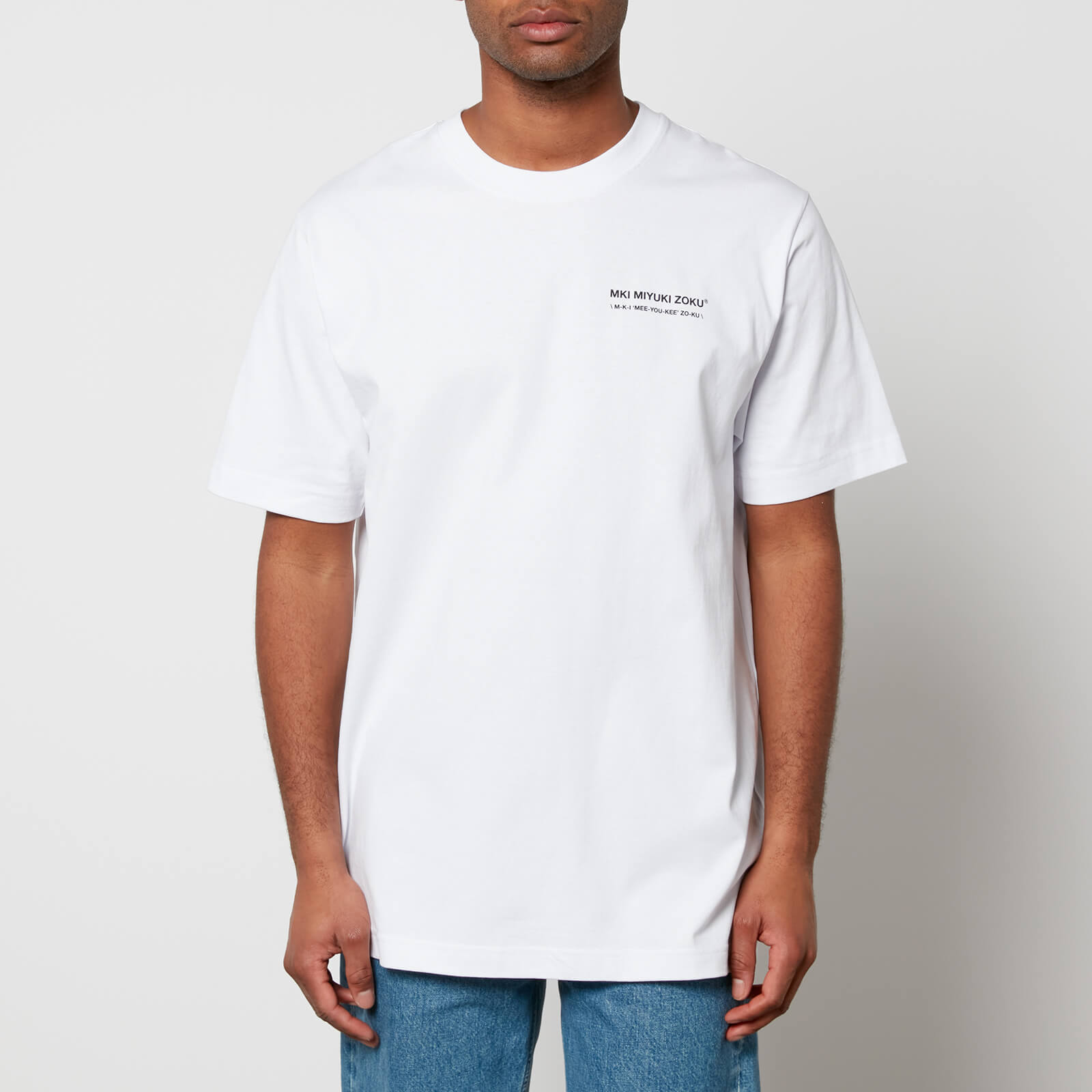 MKI MIYUKI ZOKU Phonetic Cotton-Jersey T-Shirt - S