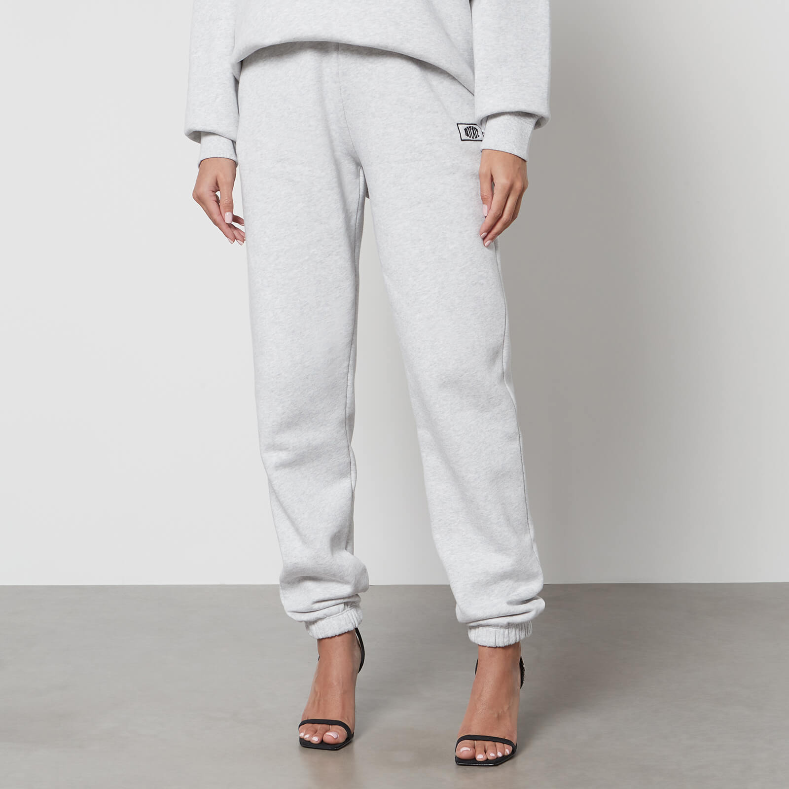 Rotate Sunday Logo-Embroidered Cotton-Jersey Joggers - S