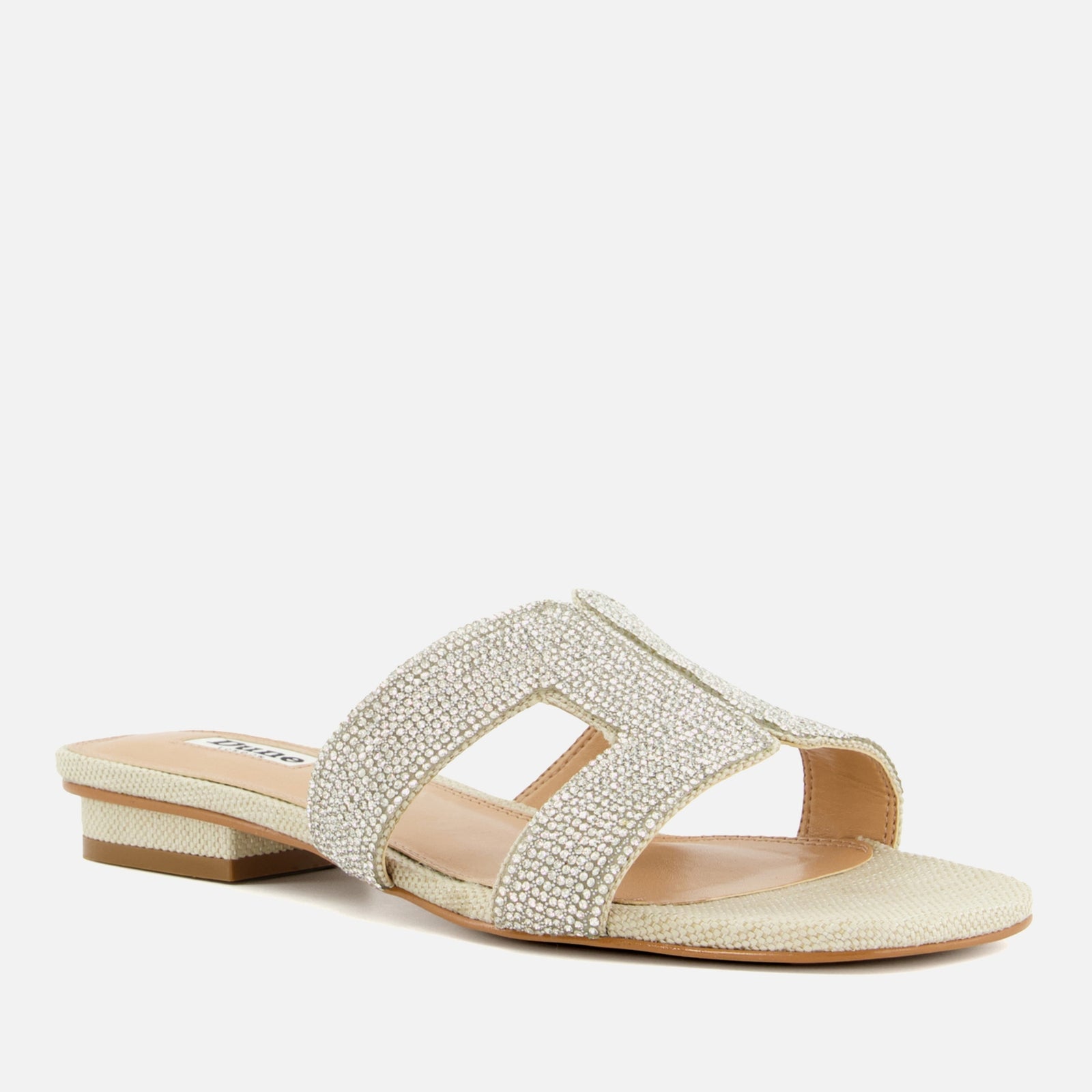 Dune London Women's Loupe Embellished Leather Sandals - Uk 5