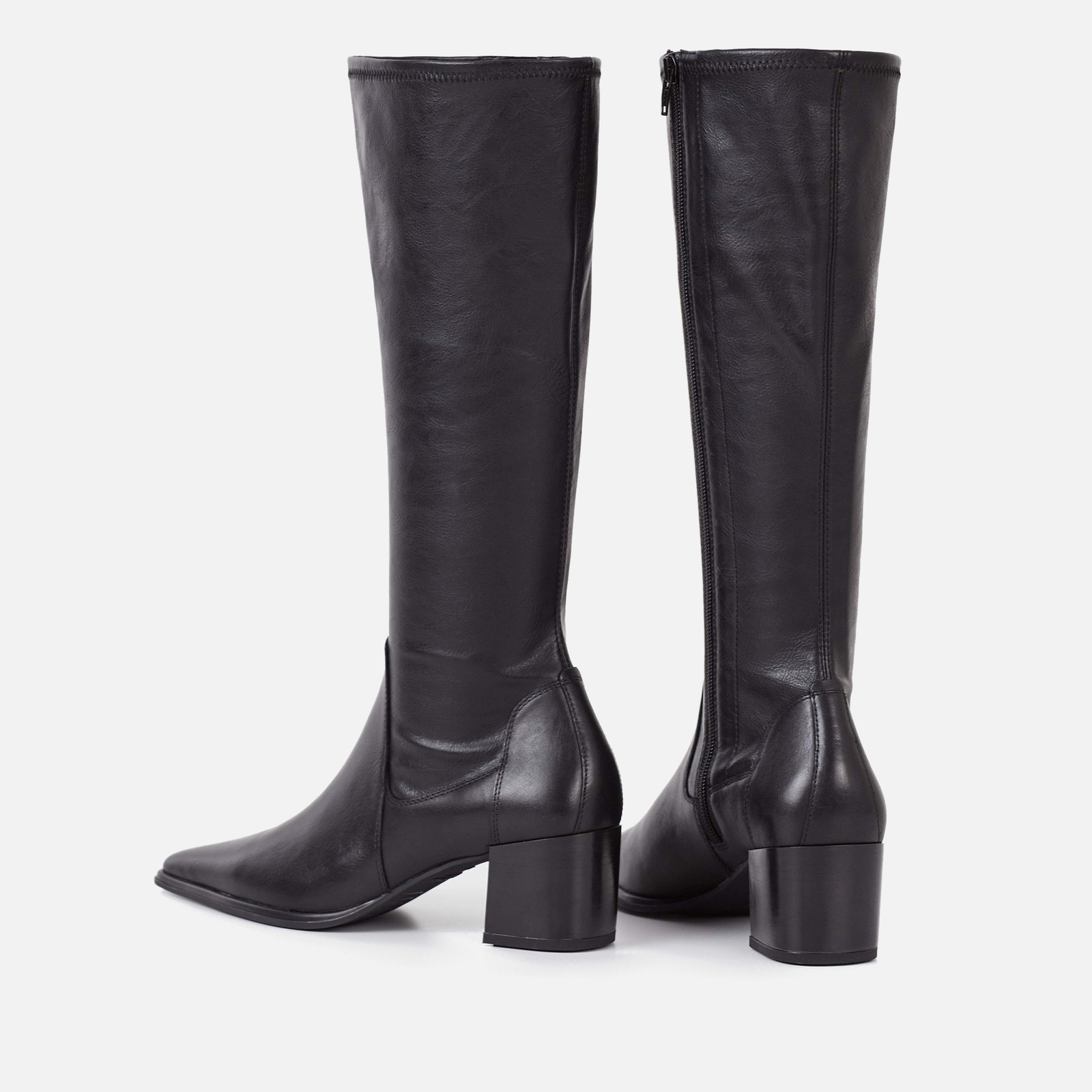 vagabond women's giselle leather and faux leather knee high boots - uk 3
