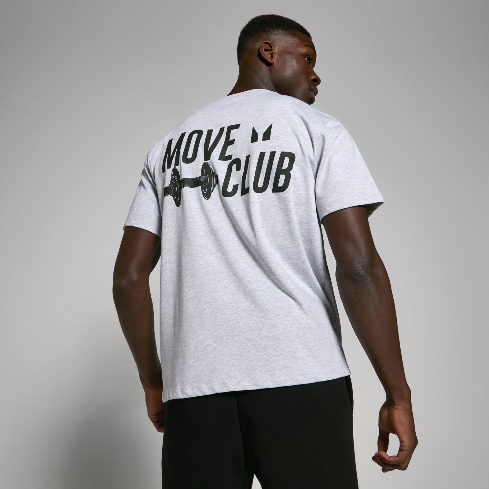 Image of T-shirt MP Oversize Move Club - Grigio chiaro mélange - XXL - XXXL