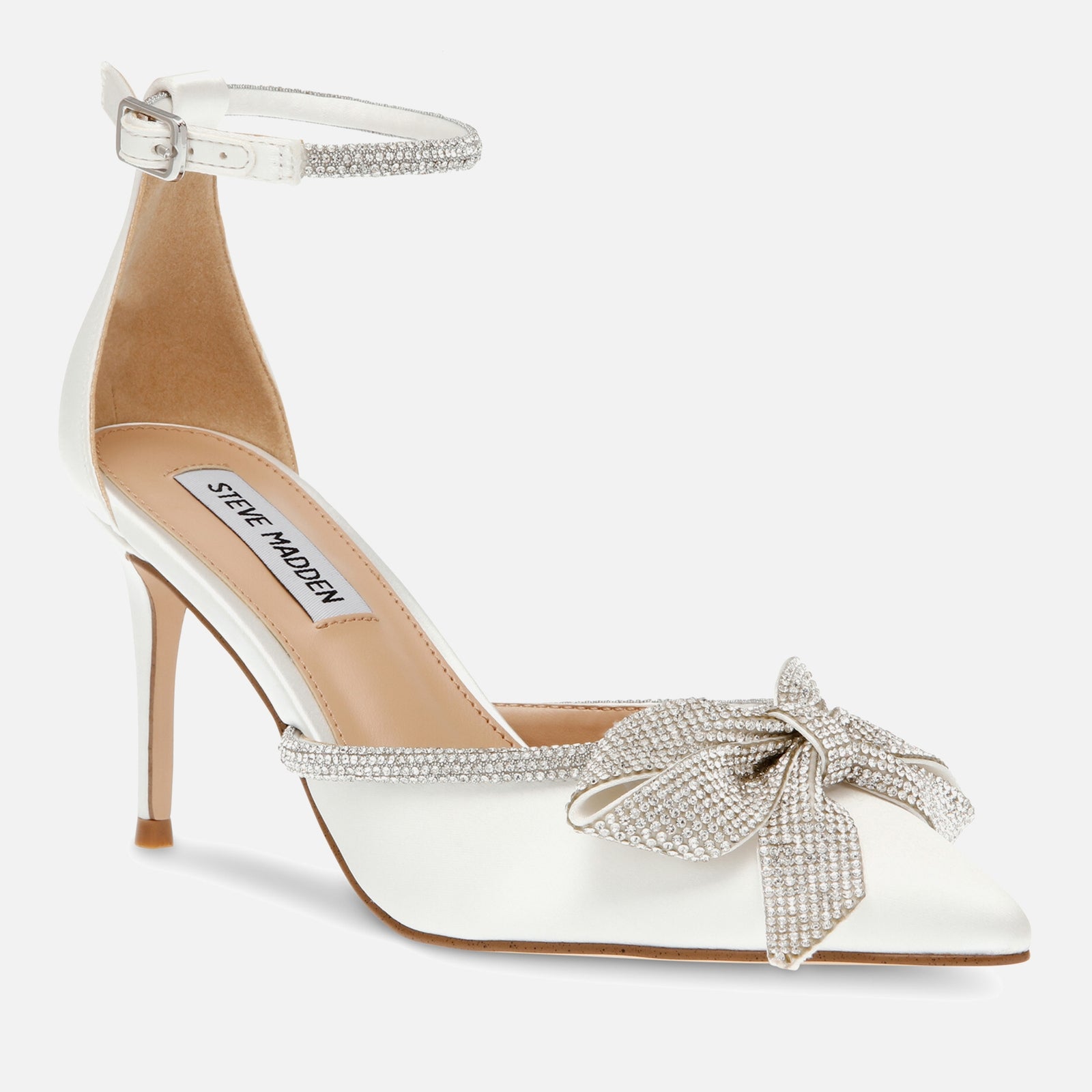 Steve Madden Women's Lumiere Satin Court Shoes - Uk 5