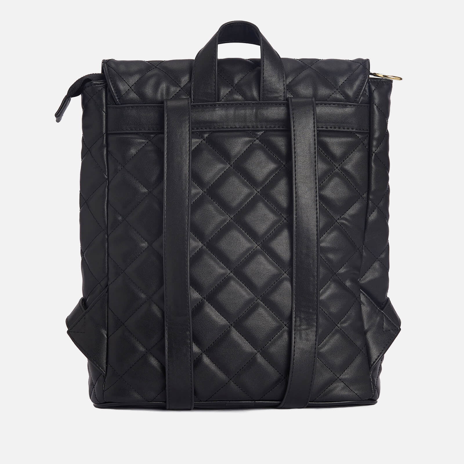 barbour international hoxton diamond quilted faux leather backpack