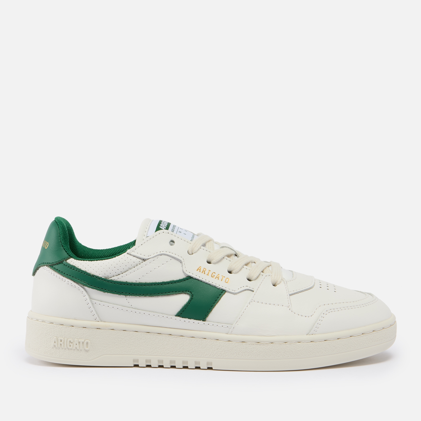 Axel Arigato Women's Dice A Leather Trainers - White/Green - UK 3.5