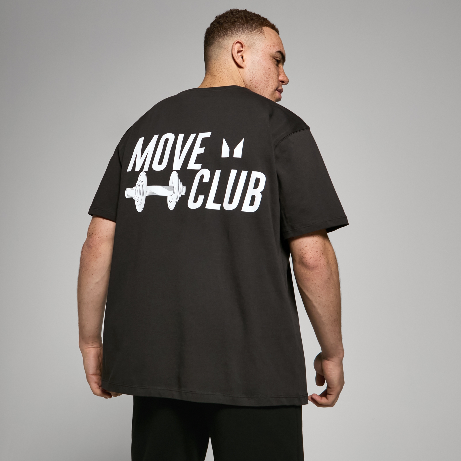 Camiseta extragrande Move Club de MP - Negro lavado - XXS - XS