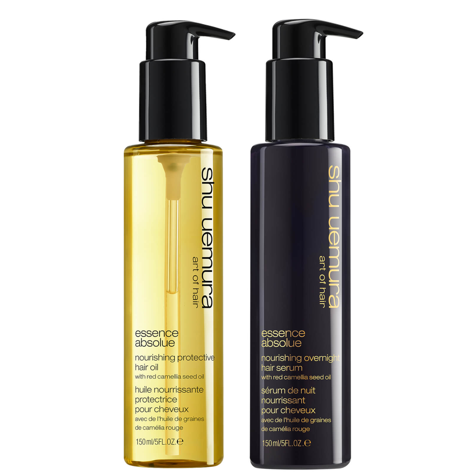 Shu Uemura Art of Hair Essence Absolue Oil and Essence Absolue Overnight Serum Duo for Hair Protecte