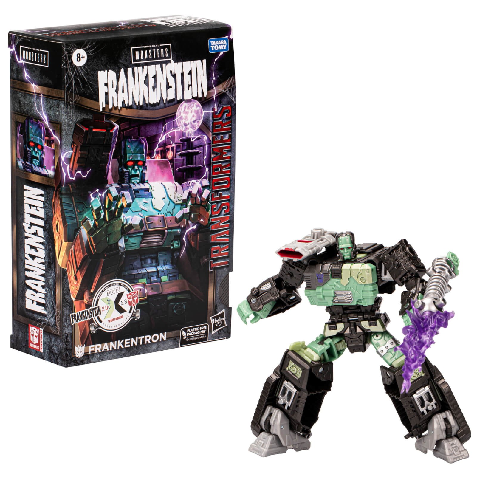 Hasbro Transformers Collaborative Universal Monsters Frankenstein Frankentron Action Figure Ages 8+