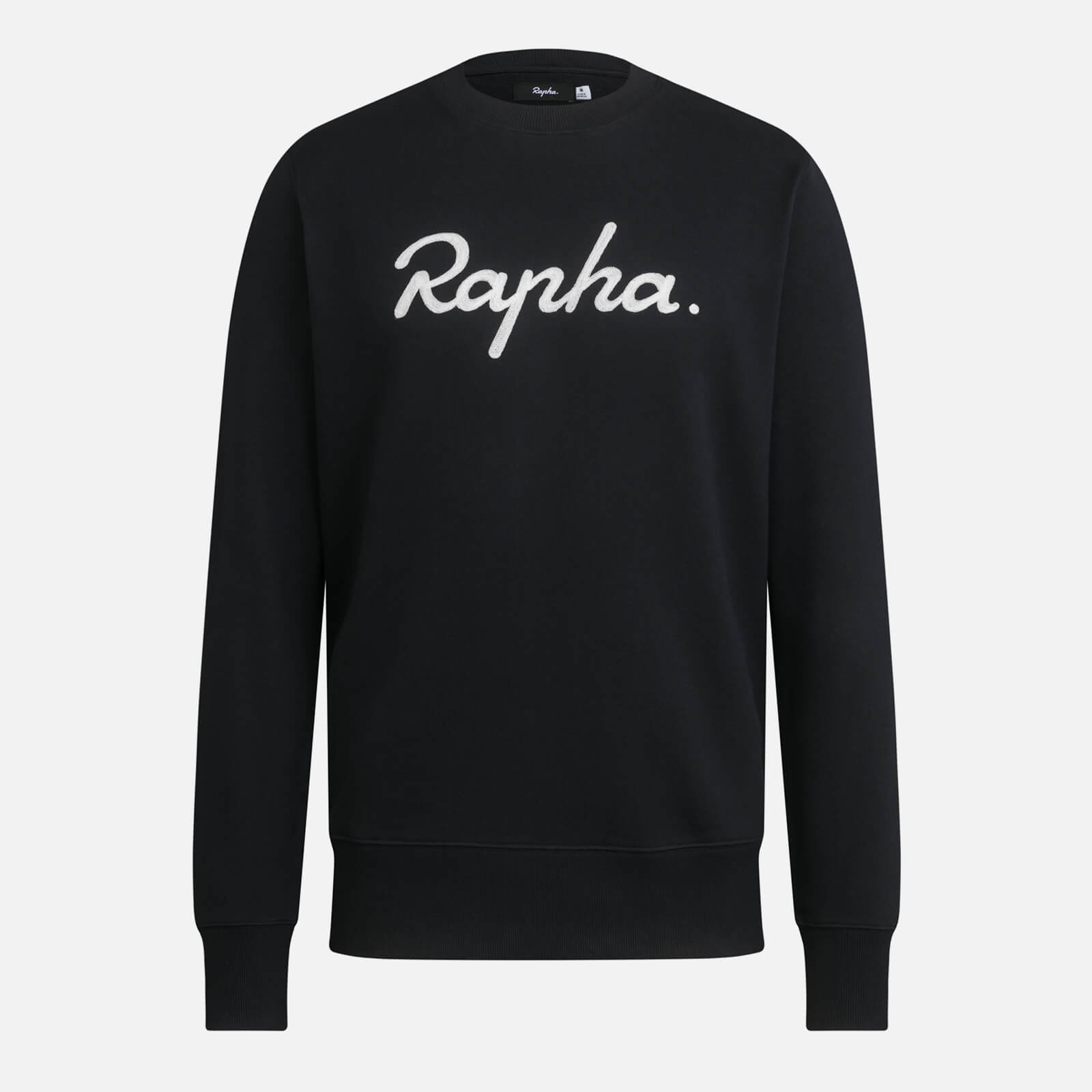 rapha men's logo sweatshirt - black/white - s