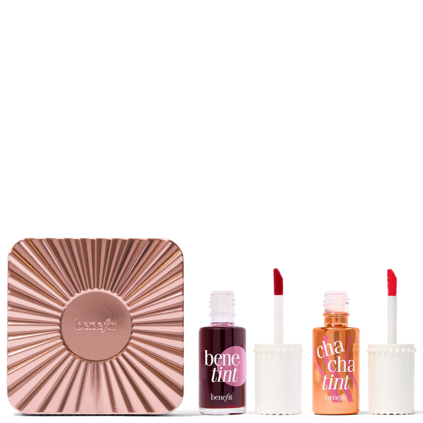 Benefit Tint Talk Benetint And Chacha Tint Lip And Cheek Stain Duo Set In White