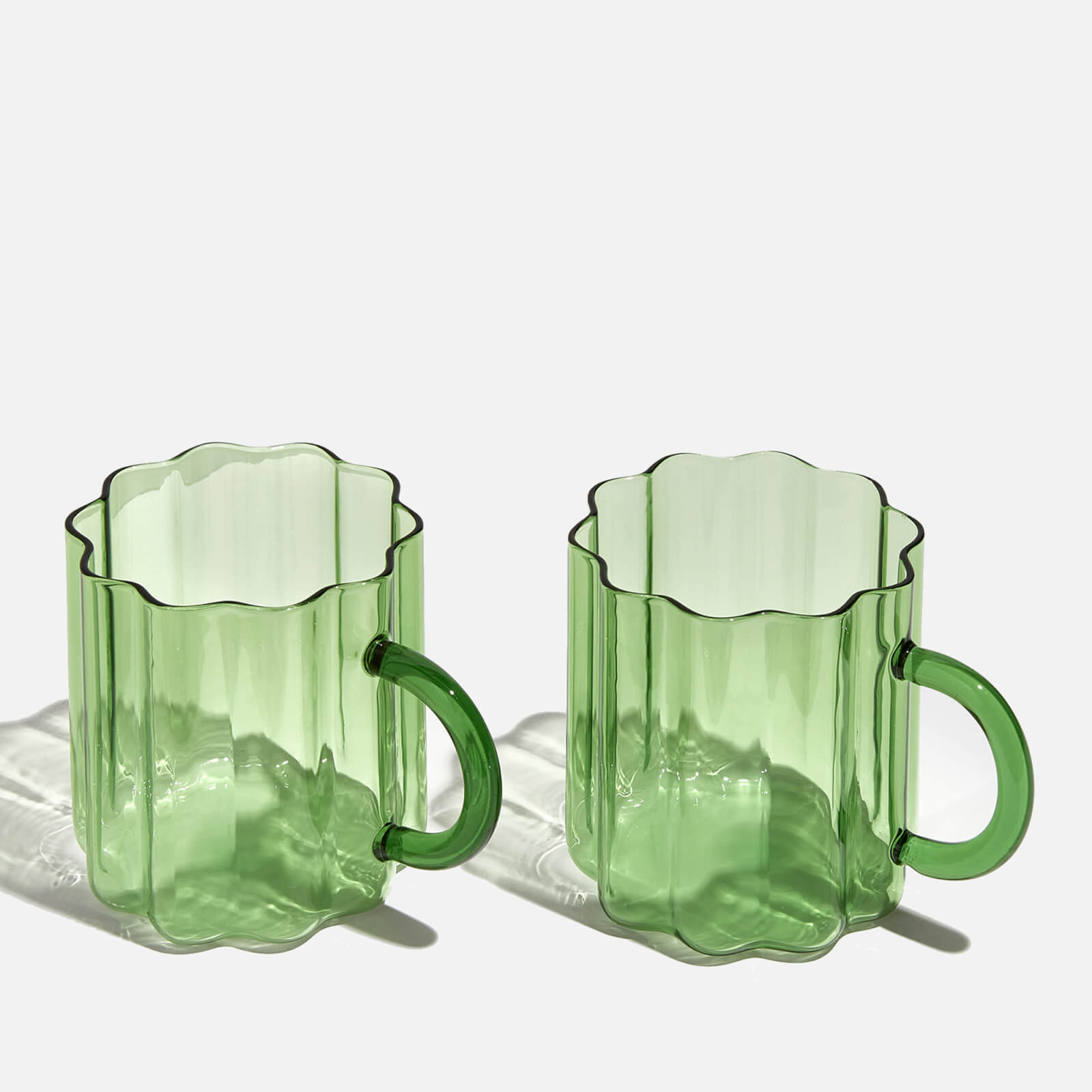 Fazeek Wave Mug - Set of 2 Green
