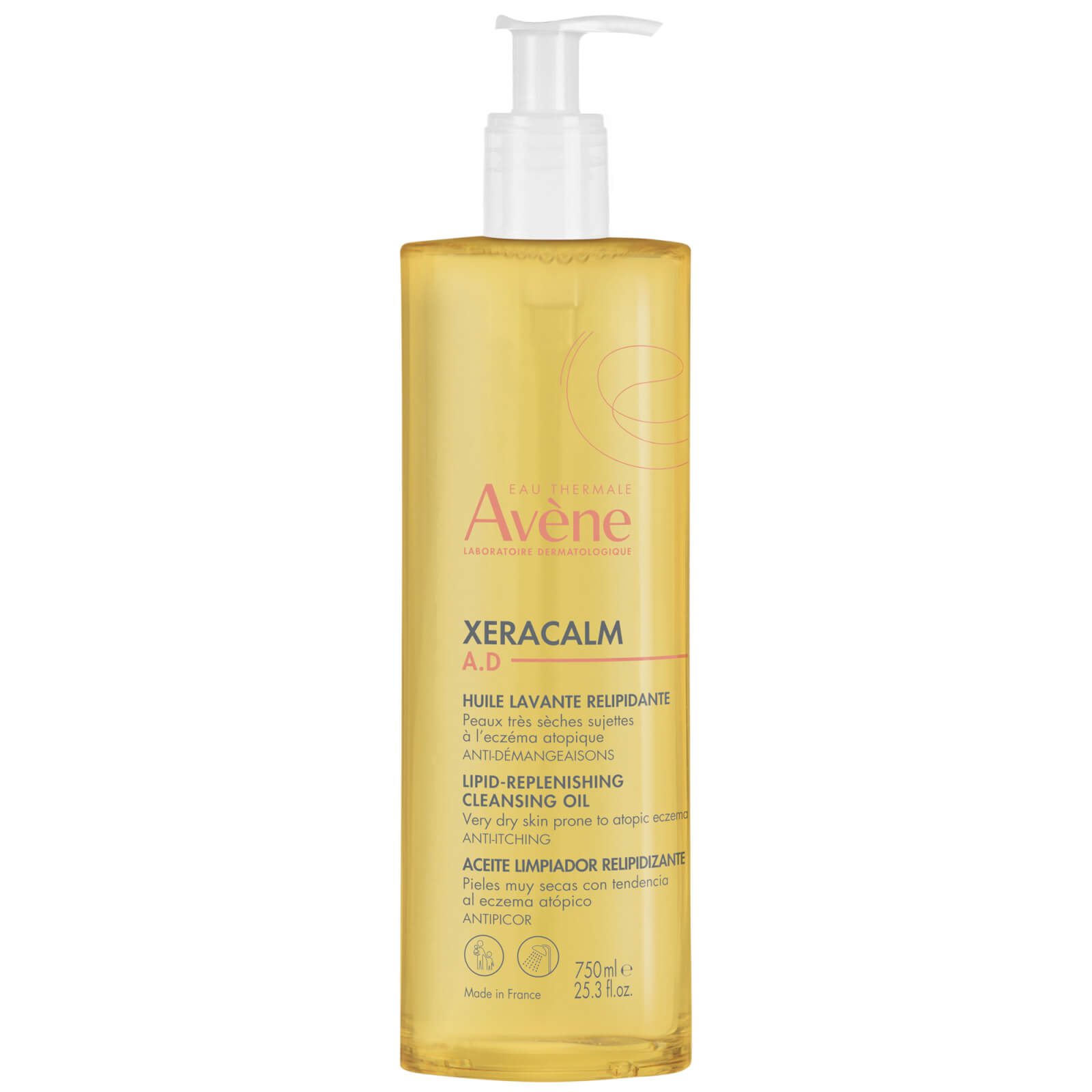 Avene Xeracalm A.d Lipid-replenishing Cleansing Oil 750ml In White