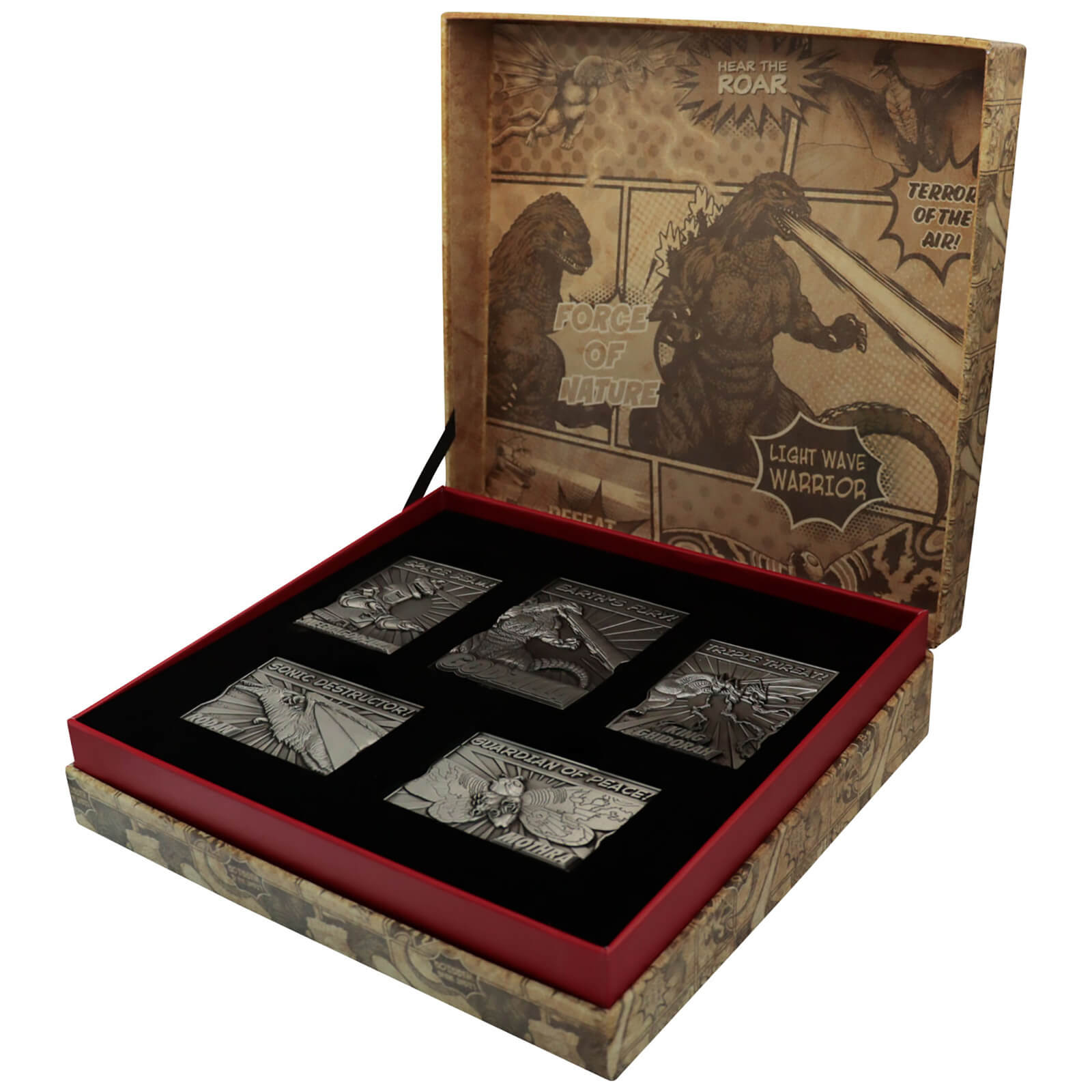 Click to view product details and reviews for Godzilla 5 Piece Limited Edition Monsters Ingot Set By Fanattik.