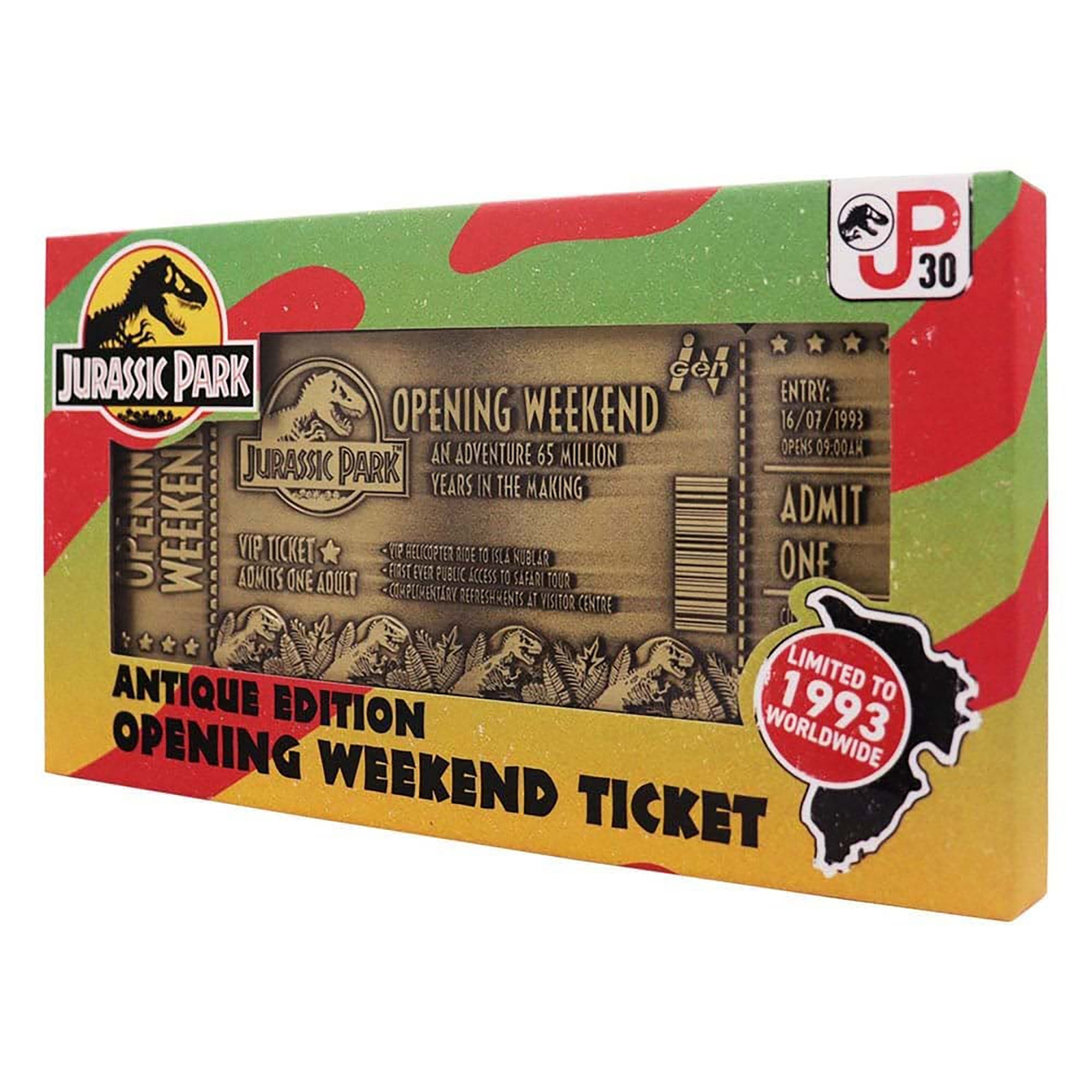 Click to view product details and reviews for Jurassic Park Limited Edition 30th Anniversary Opening Weekend Ticket.