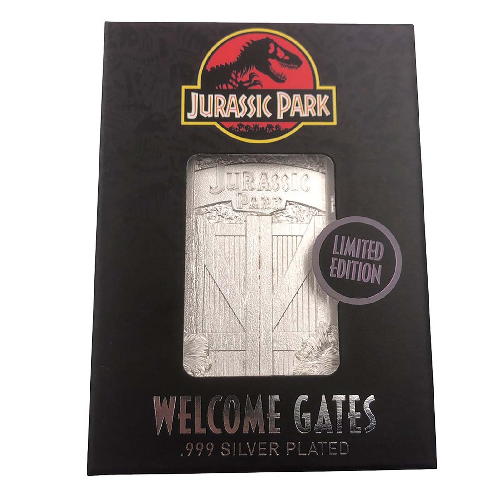 Click to view product details and reviews for Jurassic Park Limited Edition 999 Silver Plated Entrance Gates Ingot.