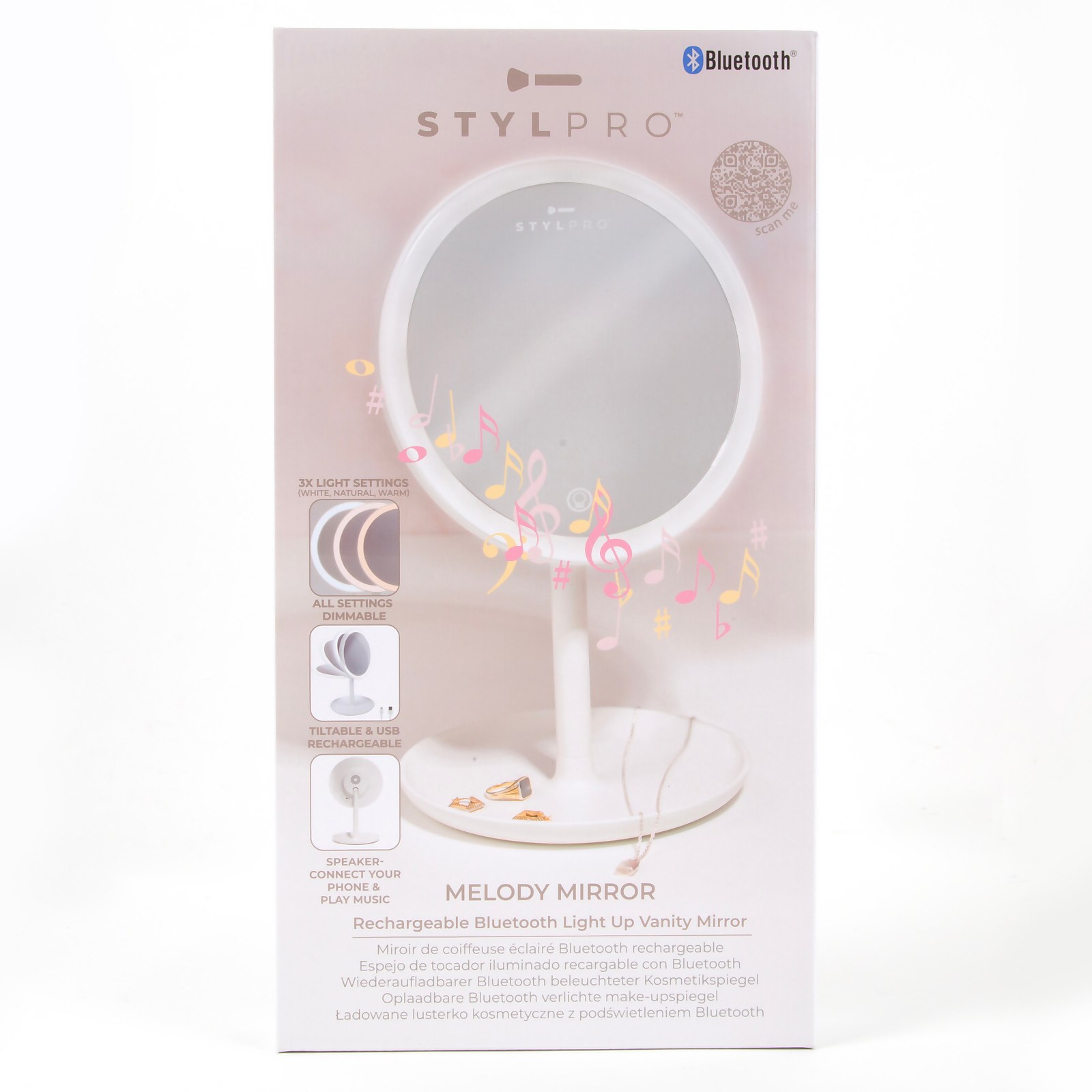 Stylpro Melody Mirror In White