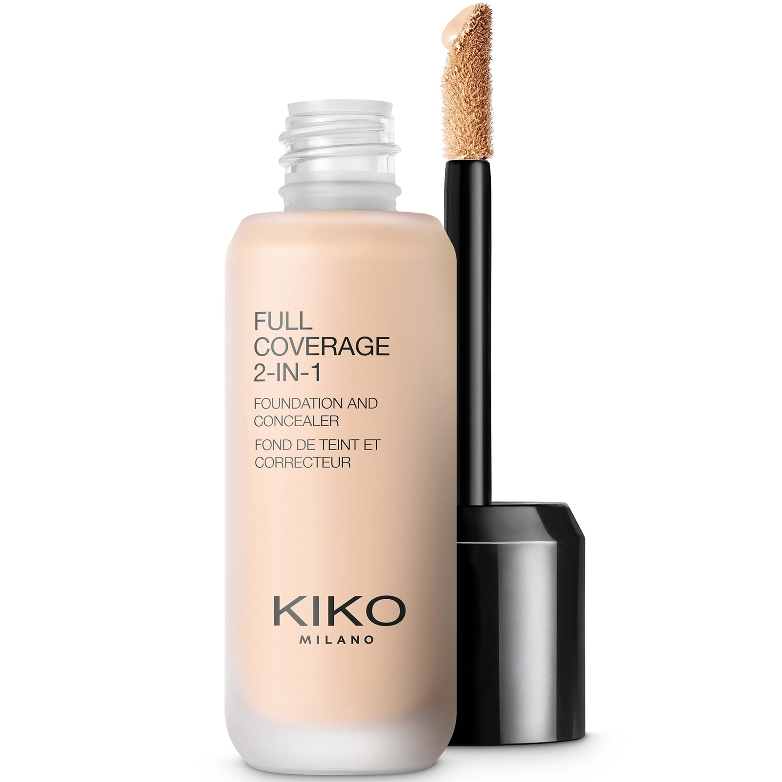 Image of KIKO Milano Full Coverage 2-in-1 Foundation and Concealer 25ml (Various Shades) - 01 Warm Rose