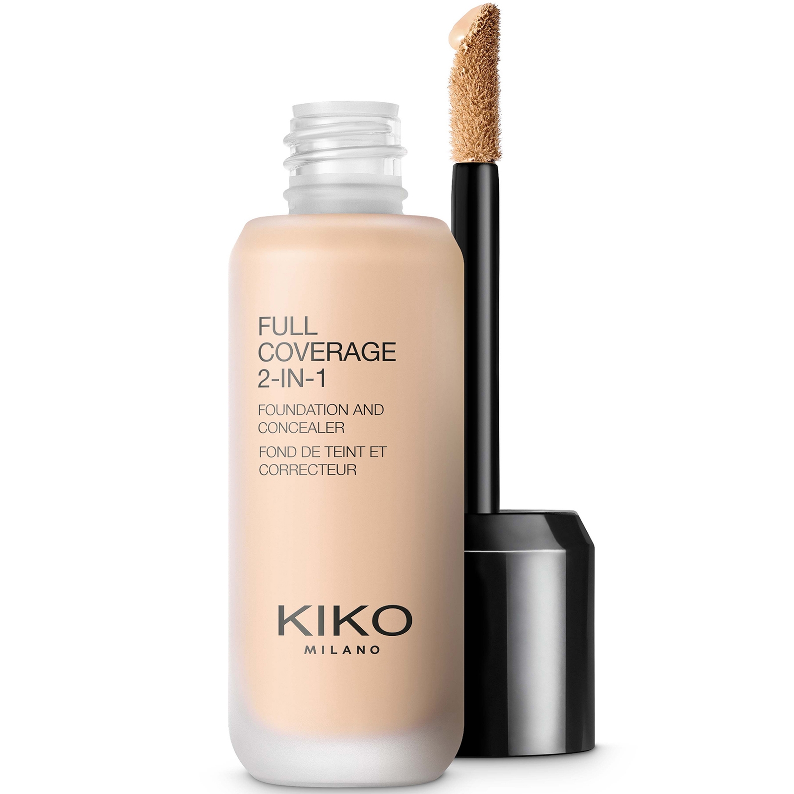 KIKO Milano Full Coverage 2-in-1 Foundation and Concealer 25ml (Various Shades) - 10 Warm Rose