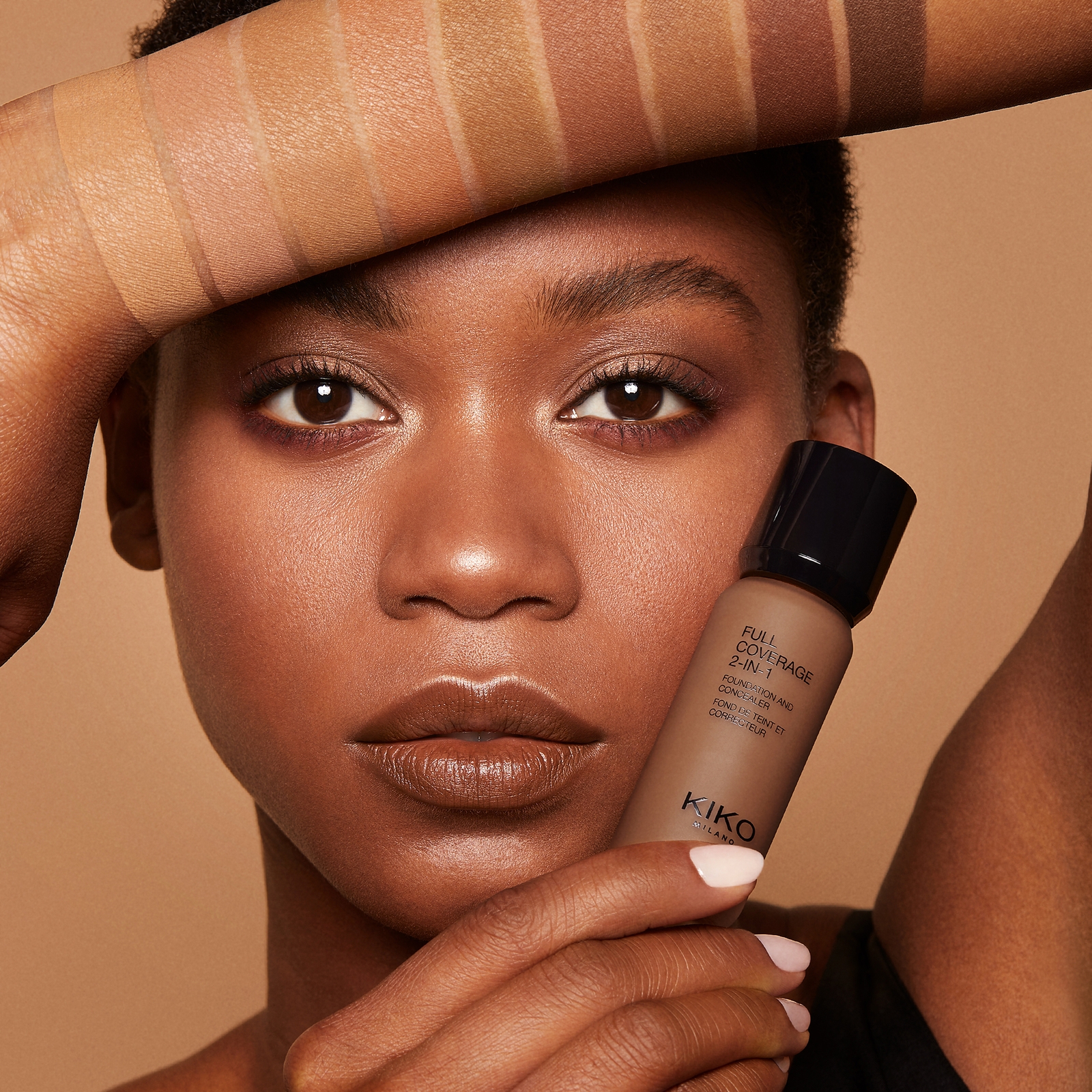 Thumbnail - KIKO Milano Full Coverage 2-in-1 Foundation and Concealer 25ml (Various Shades) - 170 Neutral