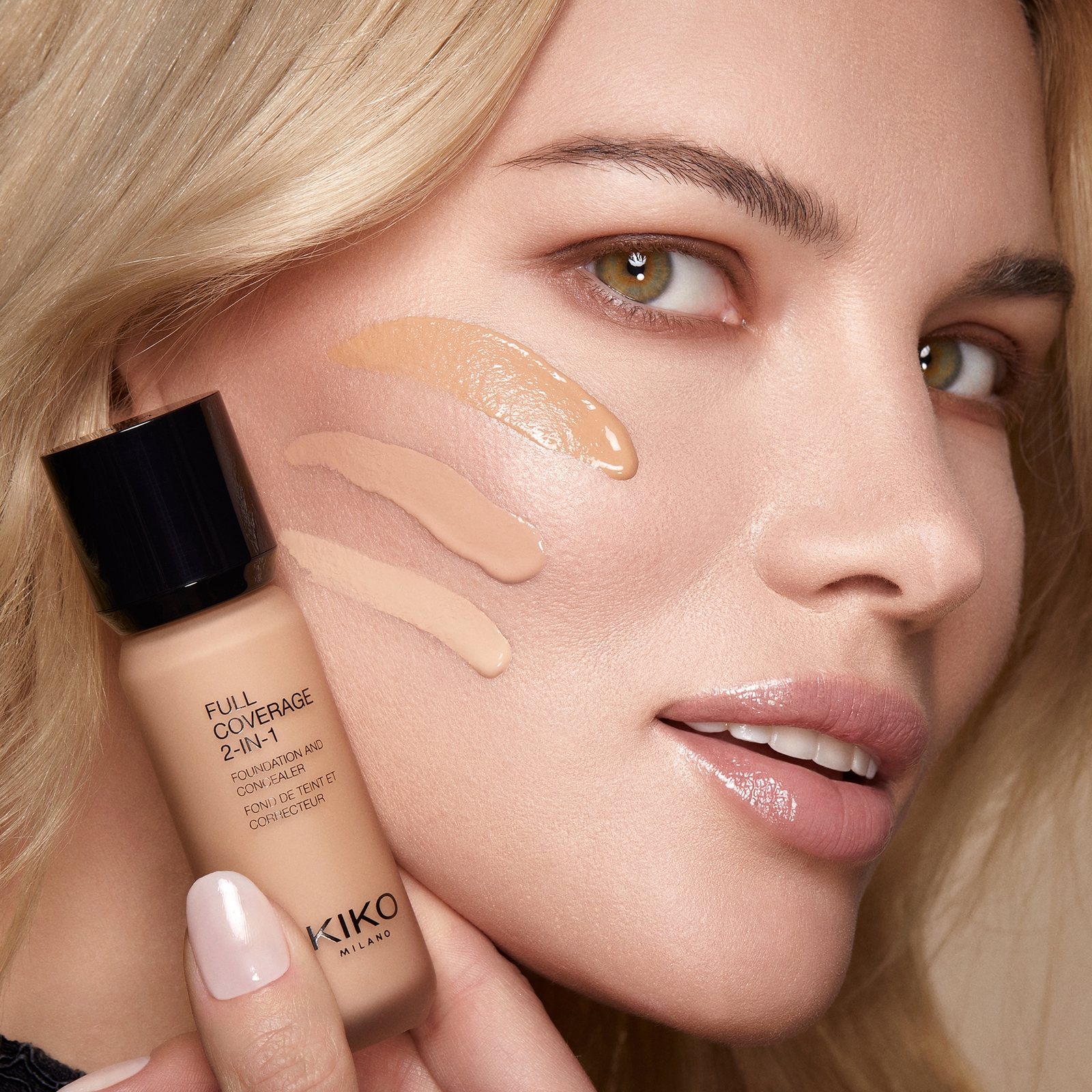Thumbnail - KIKO Milano Full Coverage 2-in-1 Foundation and Concealer 25ml (Various Shades) - 25 Warm Beige