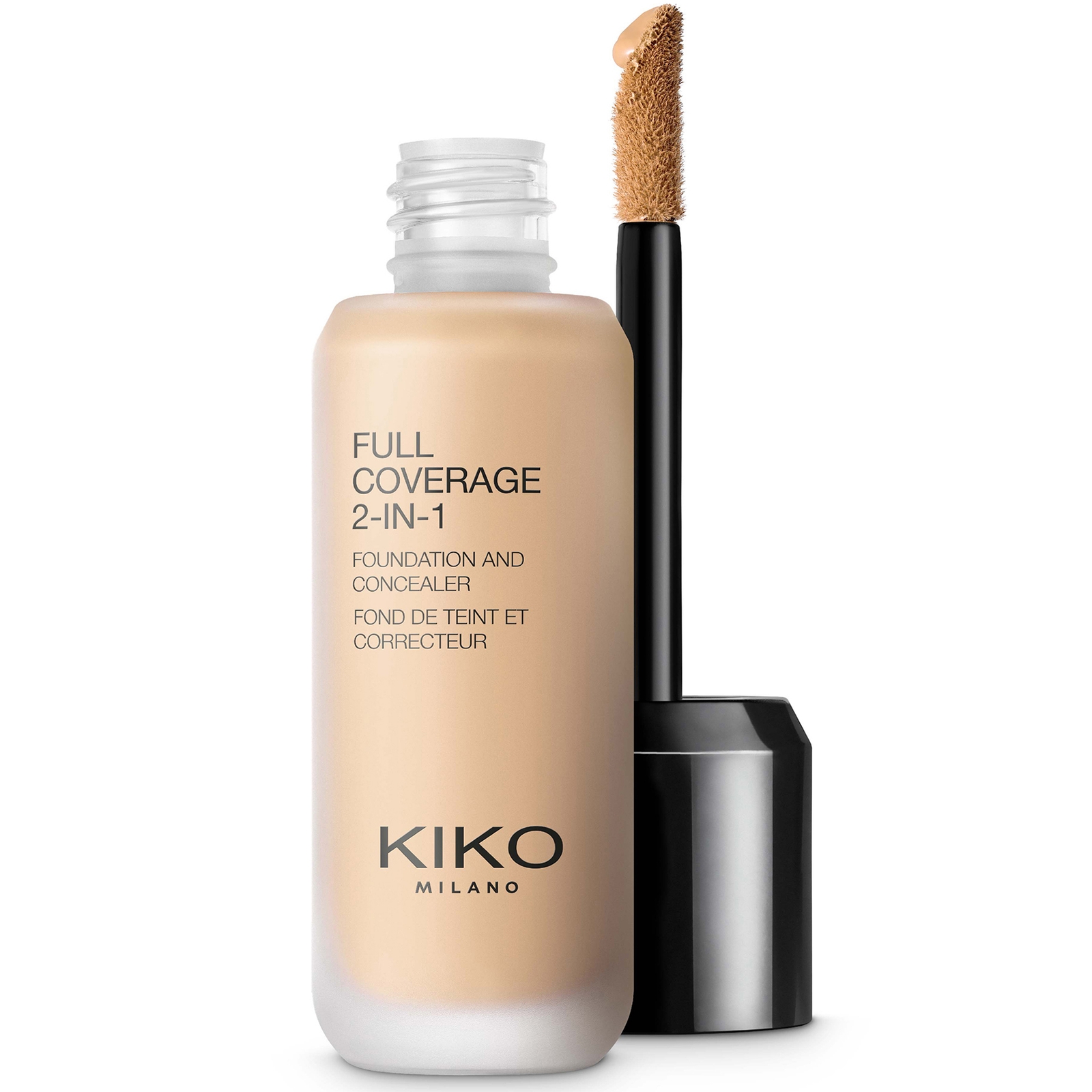 KIKO Milano Full Coverage 2-in-1 Foundation and Concealer 25ml (Various Shades) - 25 Warm Beige