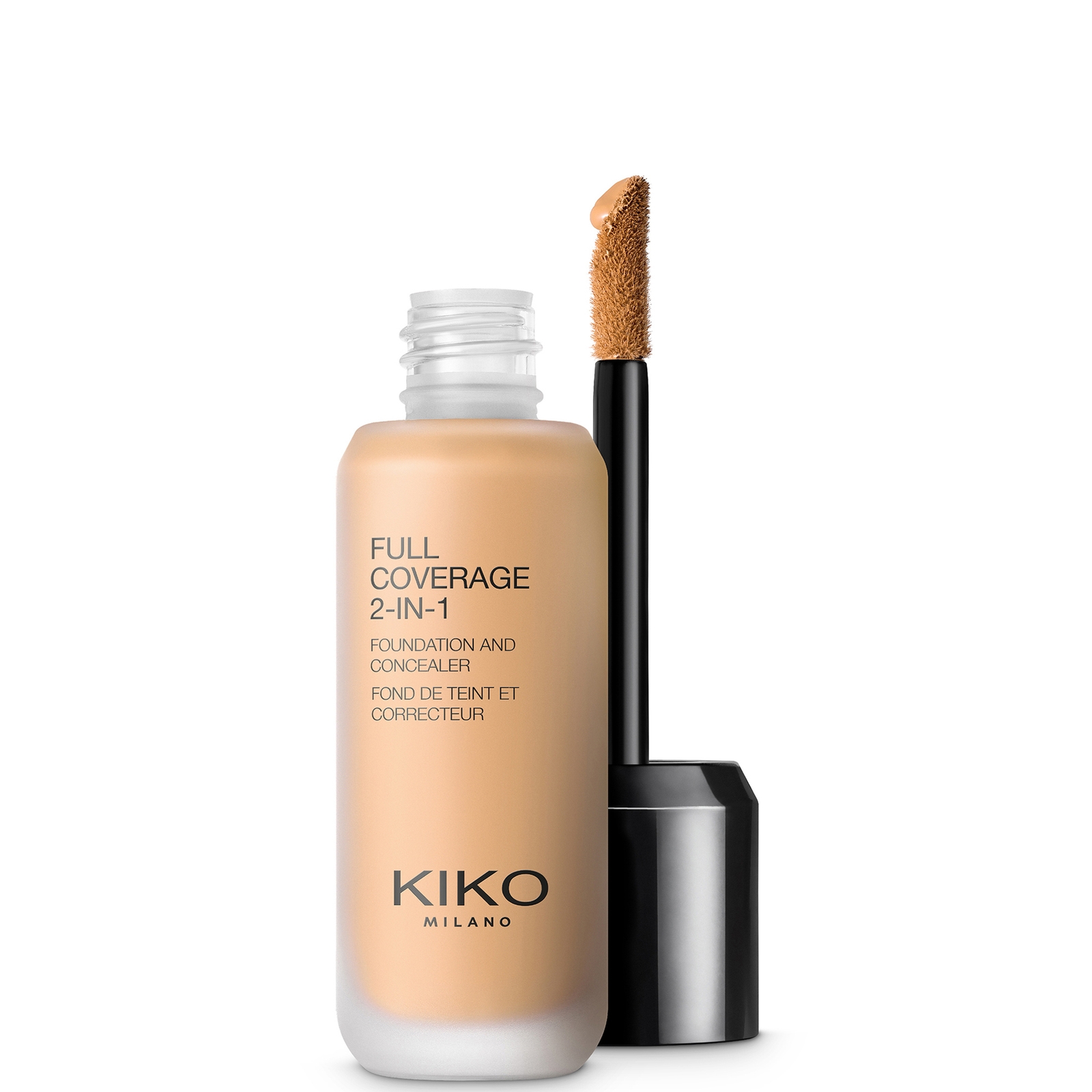 KIKO Milano Full Coverage 2-in-1 Foundation and Concealer 25ml (Various Shades) - 95 Neutral Gold