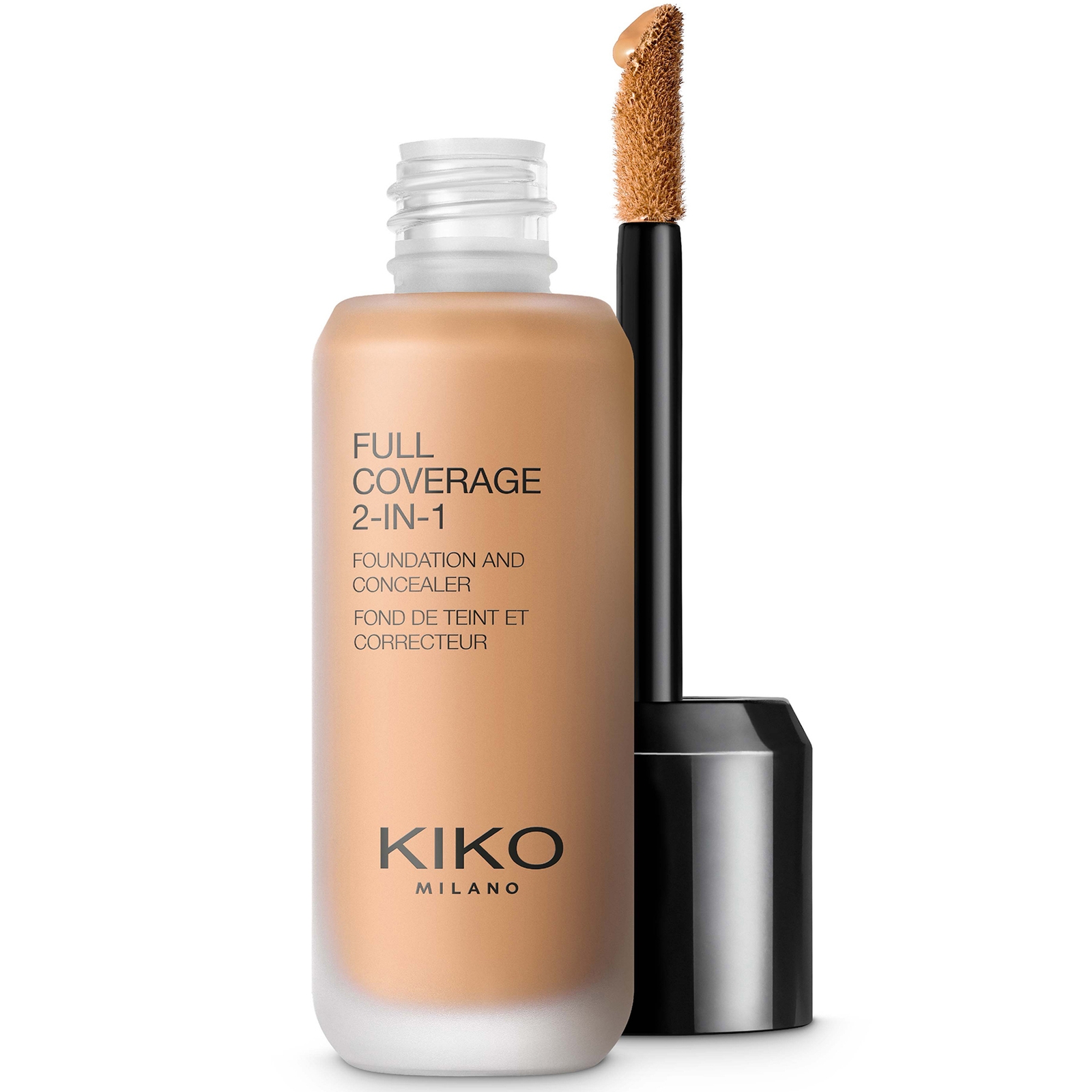 KIKO Milano Full Coverage 2-in-1 Foundation and Concealer 25ml (Various Shades) - 80 Warm Beige