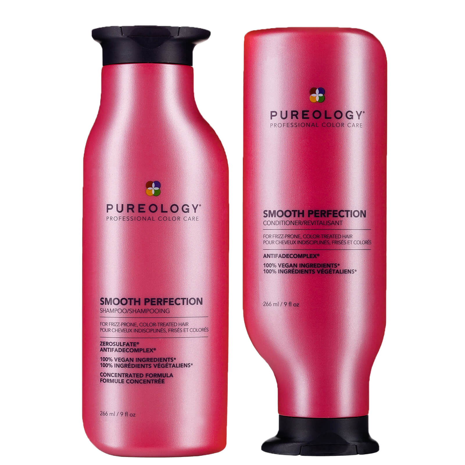 Pureology Smooth Perfection Shampoo and Conditioner Routine For Frizz Prone, Colour Treated Hair 266