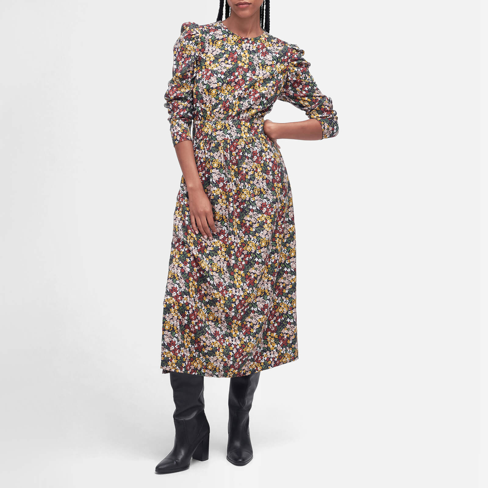 Barbour Silverdale Floral-Print Midi Dress