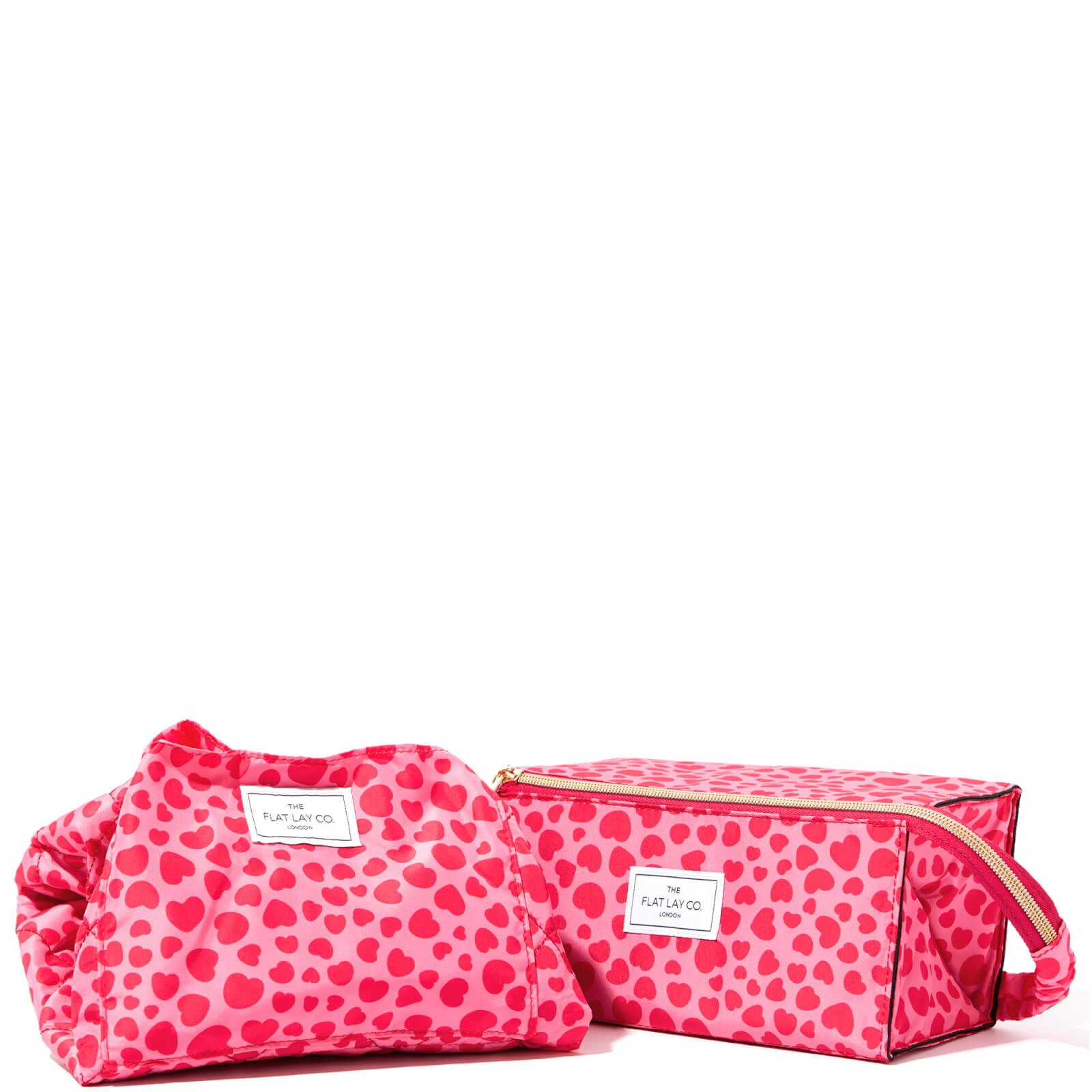 

The Flat Lay Co. X LookFantastic Exclusive Makeup Bag Duo in Pink Hearts