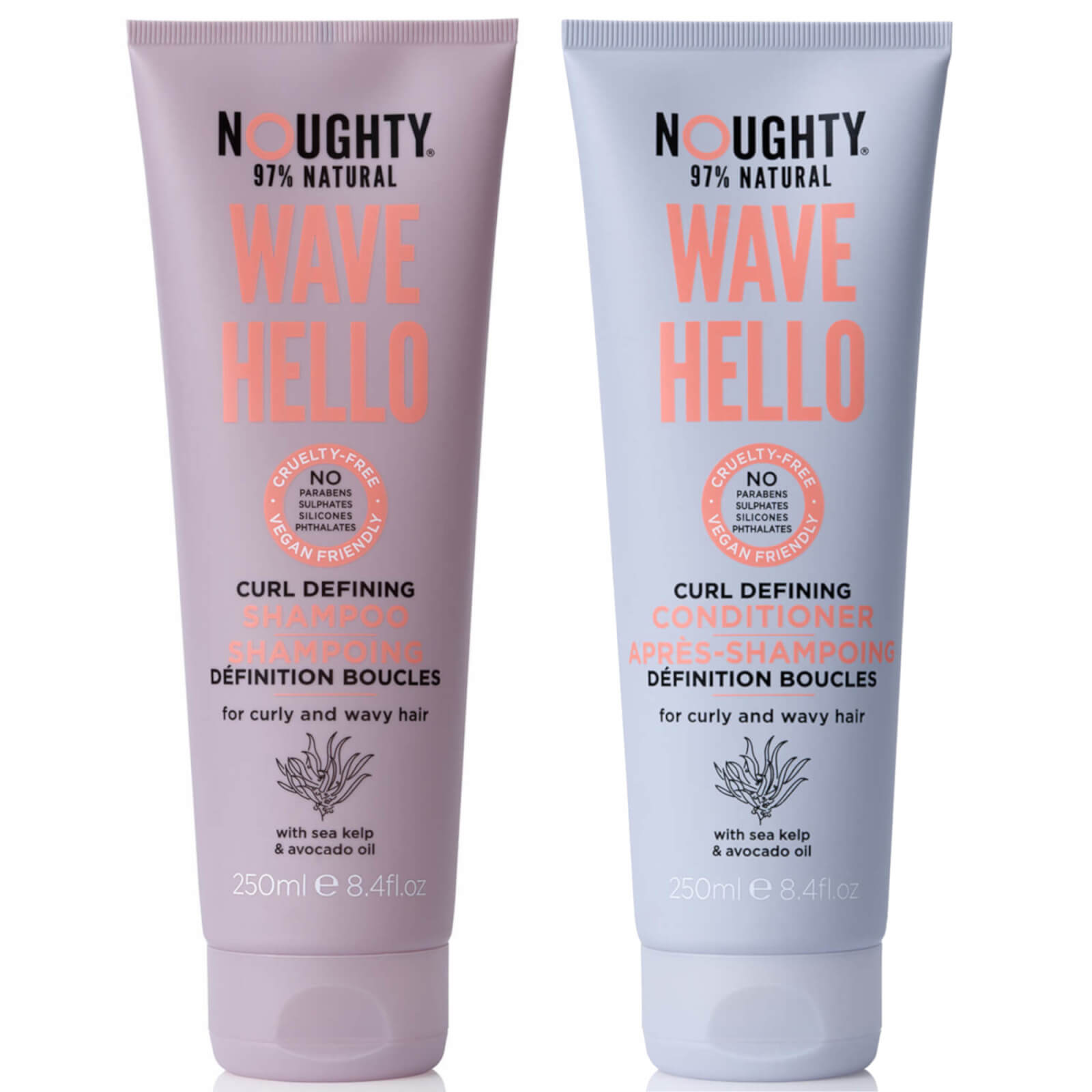 Noughty Wave Hello Shampoo And Conditioner Duo Bundle