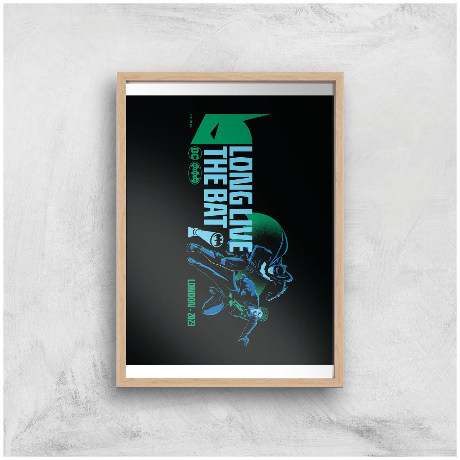 

Batman Day London Giclee Art Print - A4 - Wooden Frame
