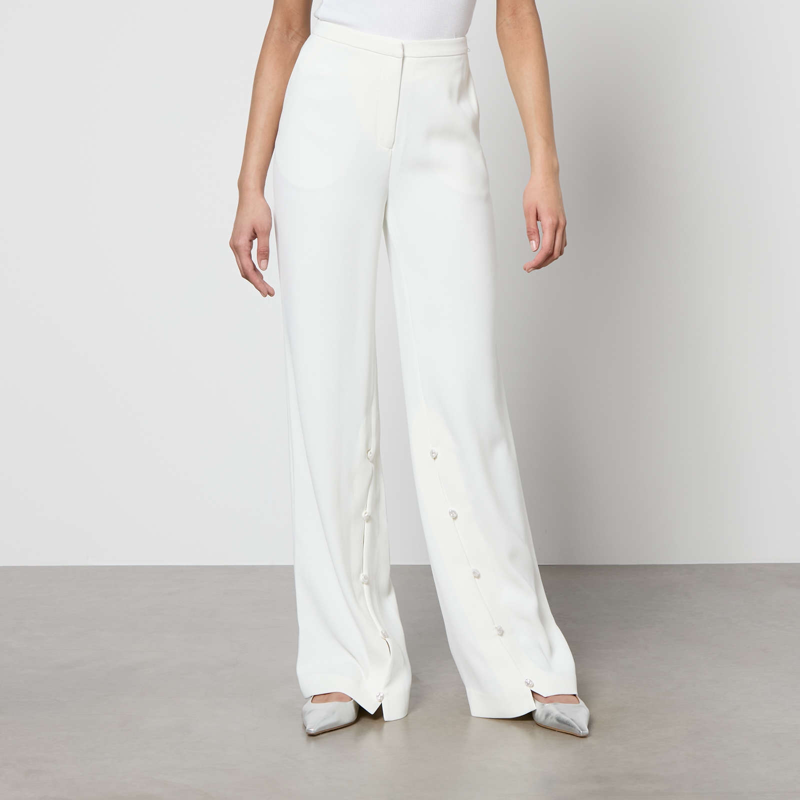 Stine Goya Isaac Recycled Satin Wide-Leg Trousers - XS