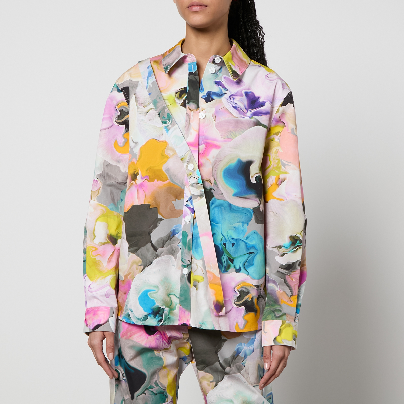 Stine Goya Martina Printed Cotton-Poplin Shirt - XS
