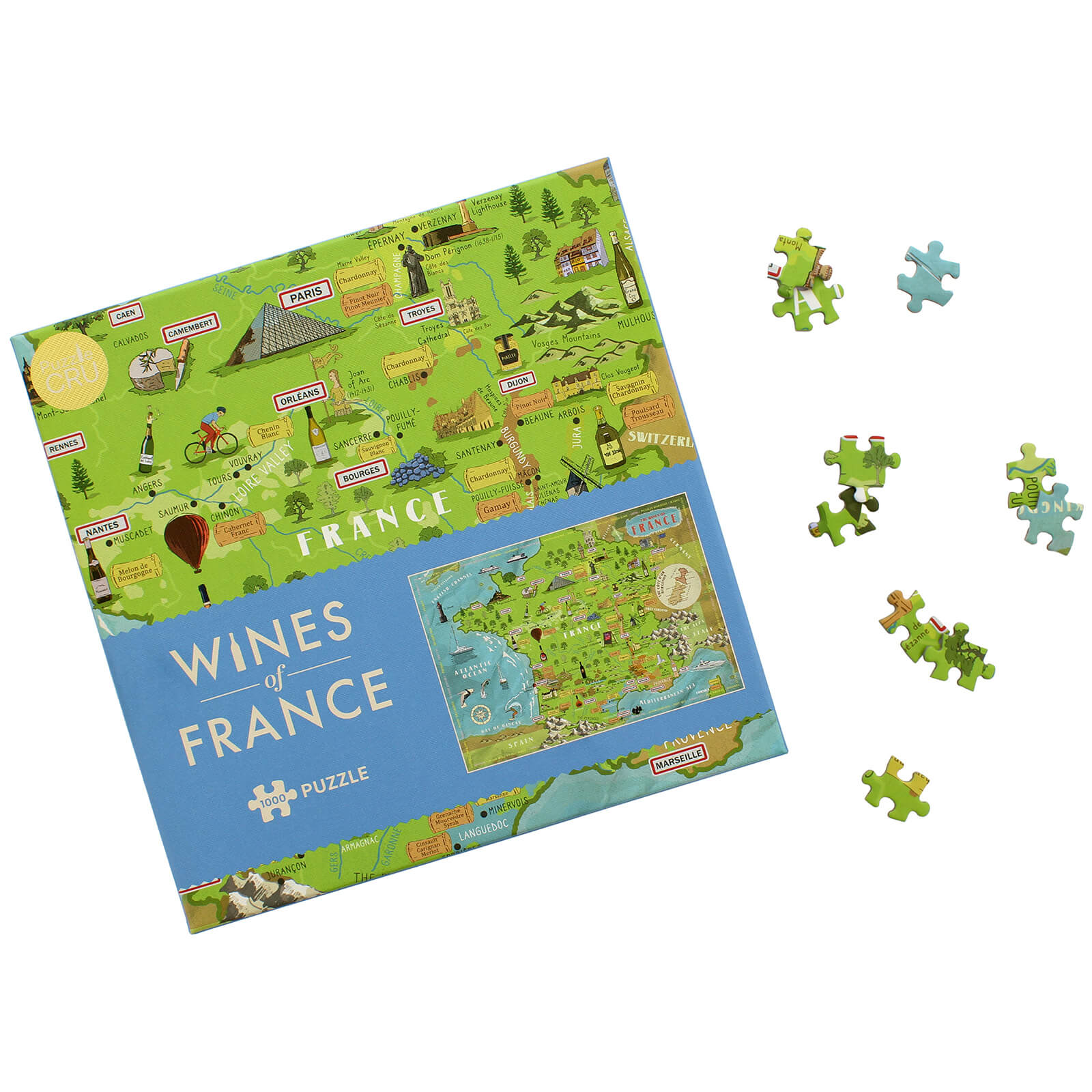 Wines Of France - 1000 Piece Jigsaw Puzzle