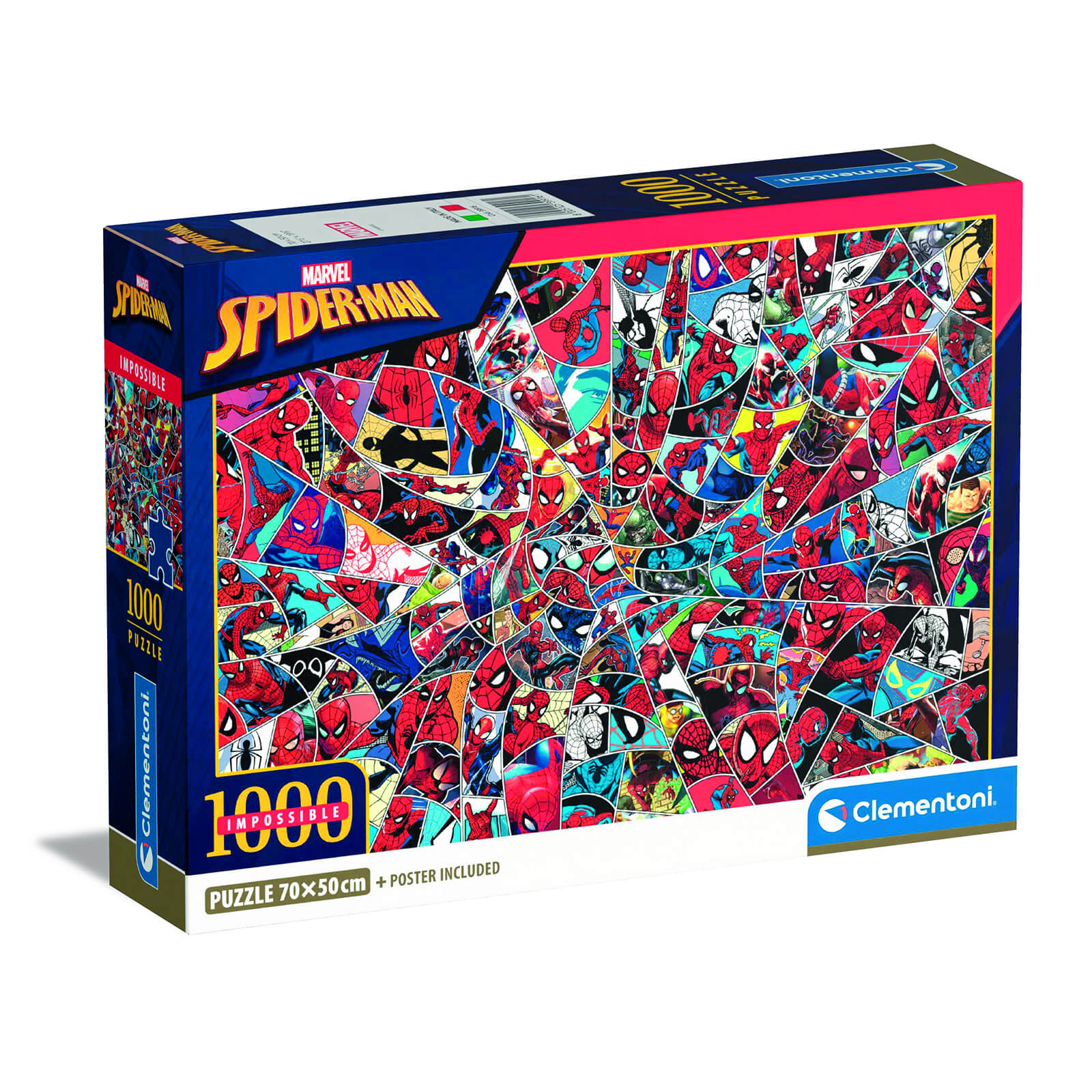 Clementoni Marvel Spiderman 1000 Piece Impossible Jigsaw Puzzle