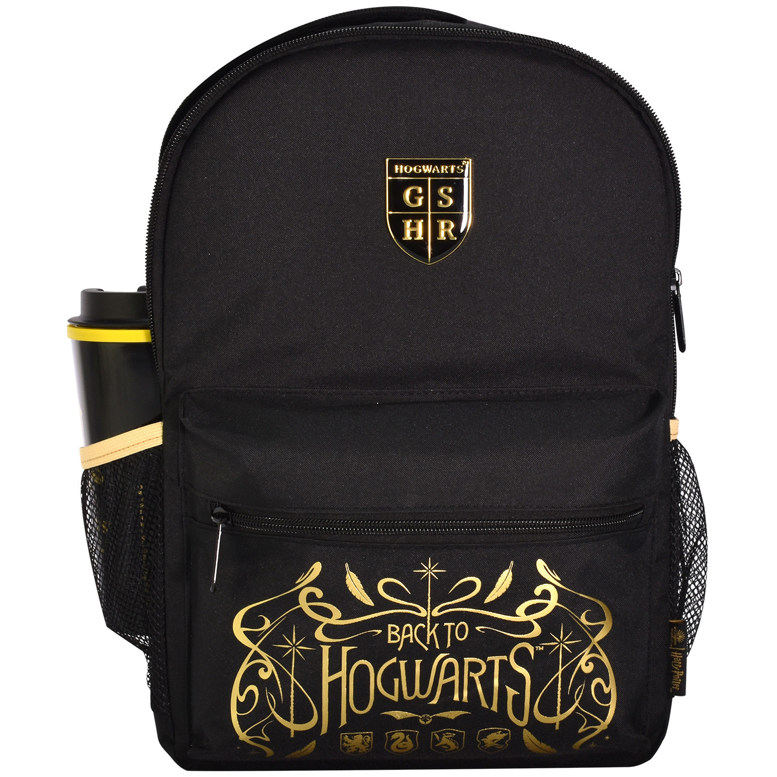 Click to view product details and reviews for Harry Potter Back To Hogwarts Black Camel Nylon Backpack.