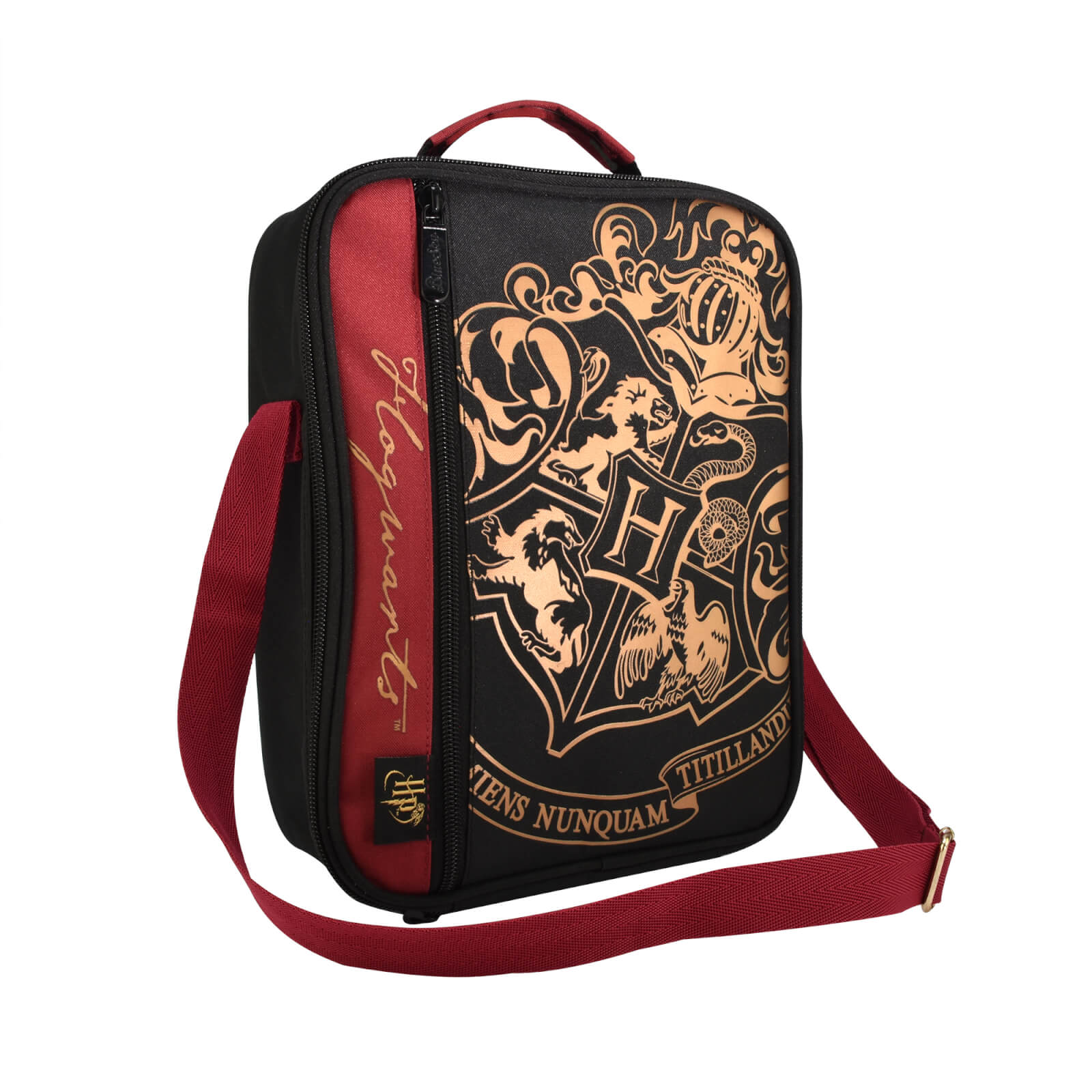Image of Harry Potter Deluxe 2 Pocket Lunch Bag Black