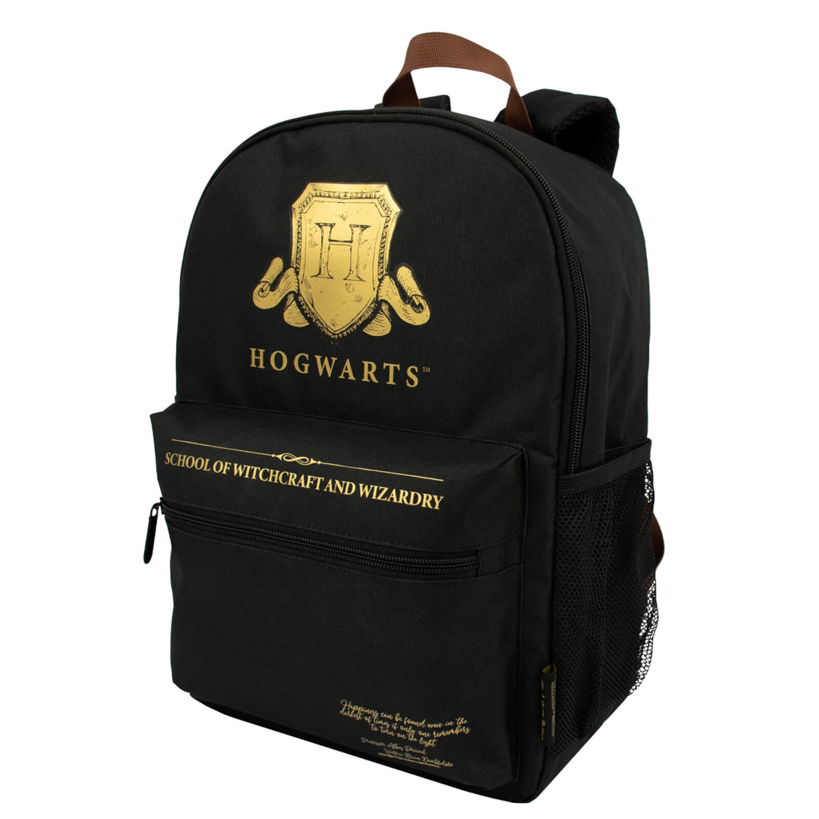 Click to view product details and reviews for Harry Potter Hogwarts Shield Black Backpack.