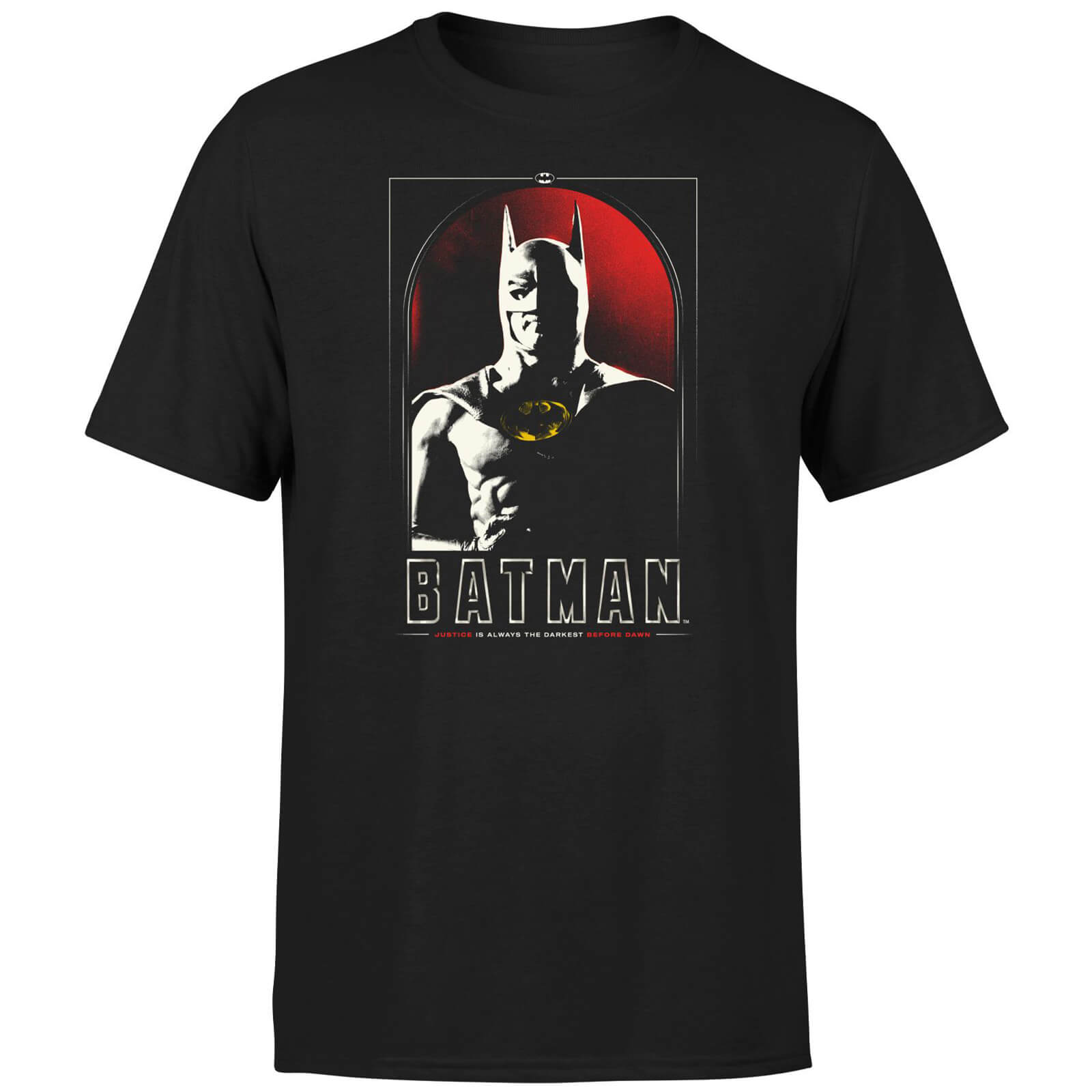 

BATMAN Justice Men's T-Shirt - Black - L - Nero