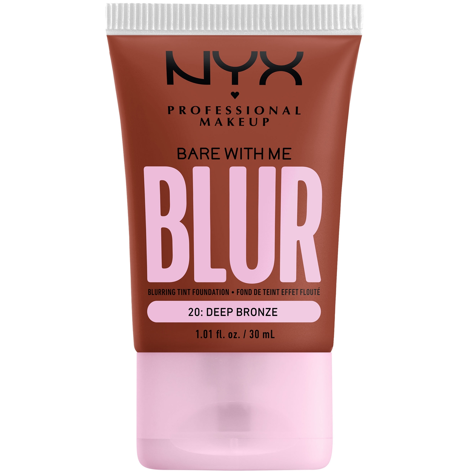Nyx Professional Makeup Bare With Me Blur Tint Foundation 30ml (varios Shades) - Deep Bronze In White