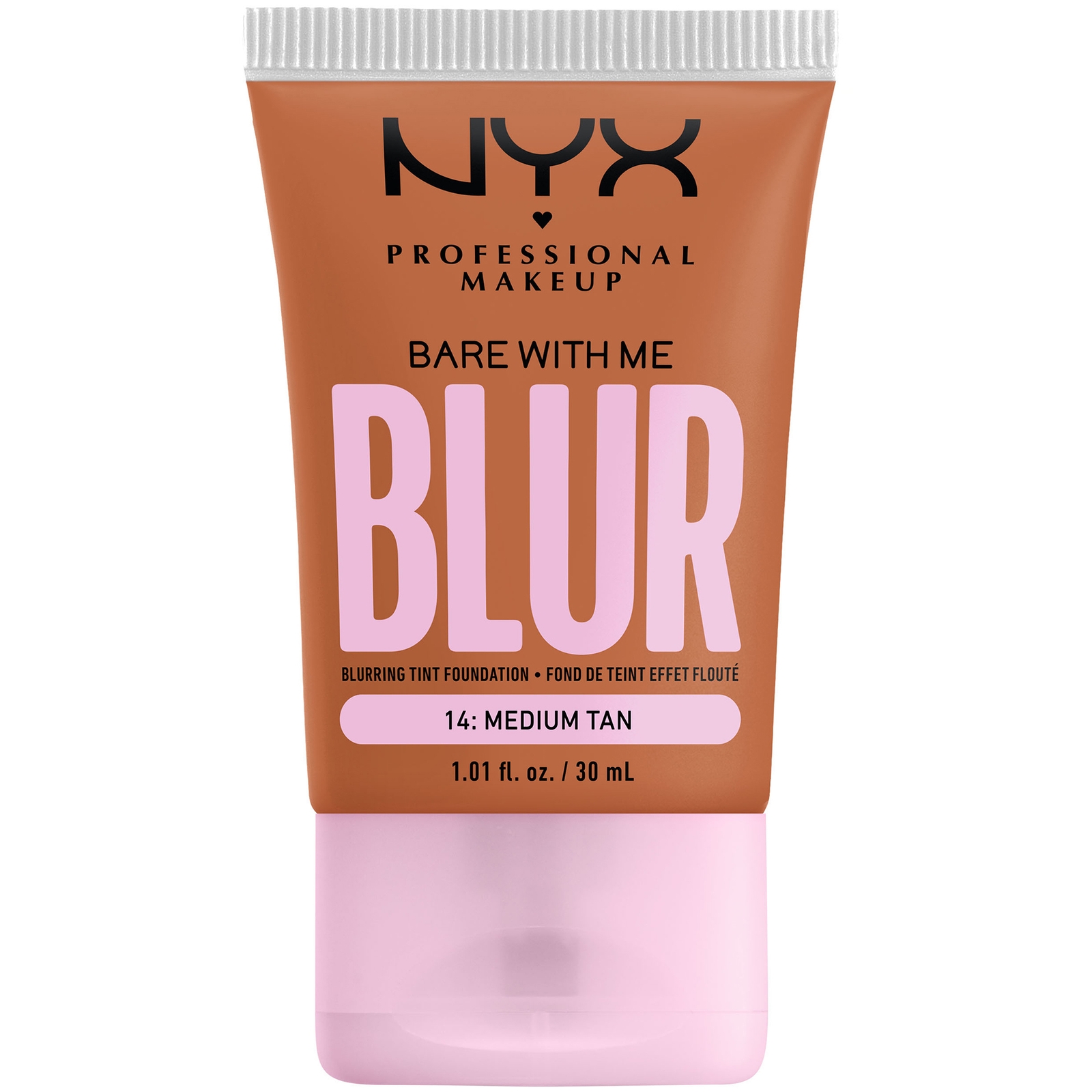 Nyx Professional Makeup Bare With Me Blur Tint Foundation 30ml (varios Shades) - Medium Tan In White