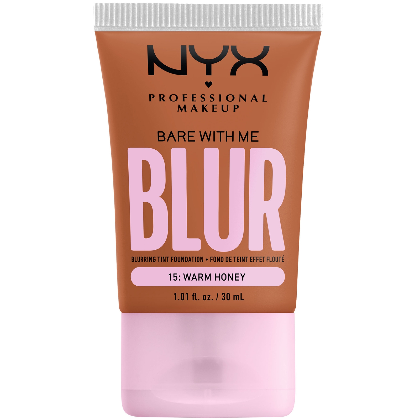 Nyx Professional Makeup Bare With Me Blur Tint Foundation 30ml (varios Shades) - Honey In White