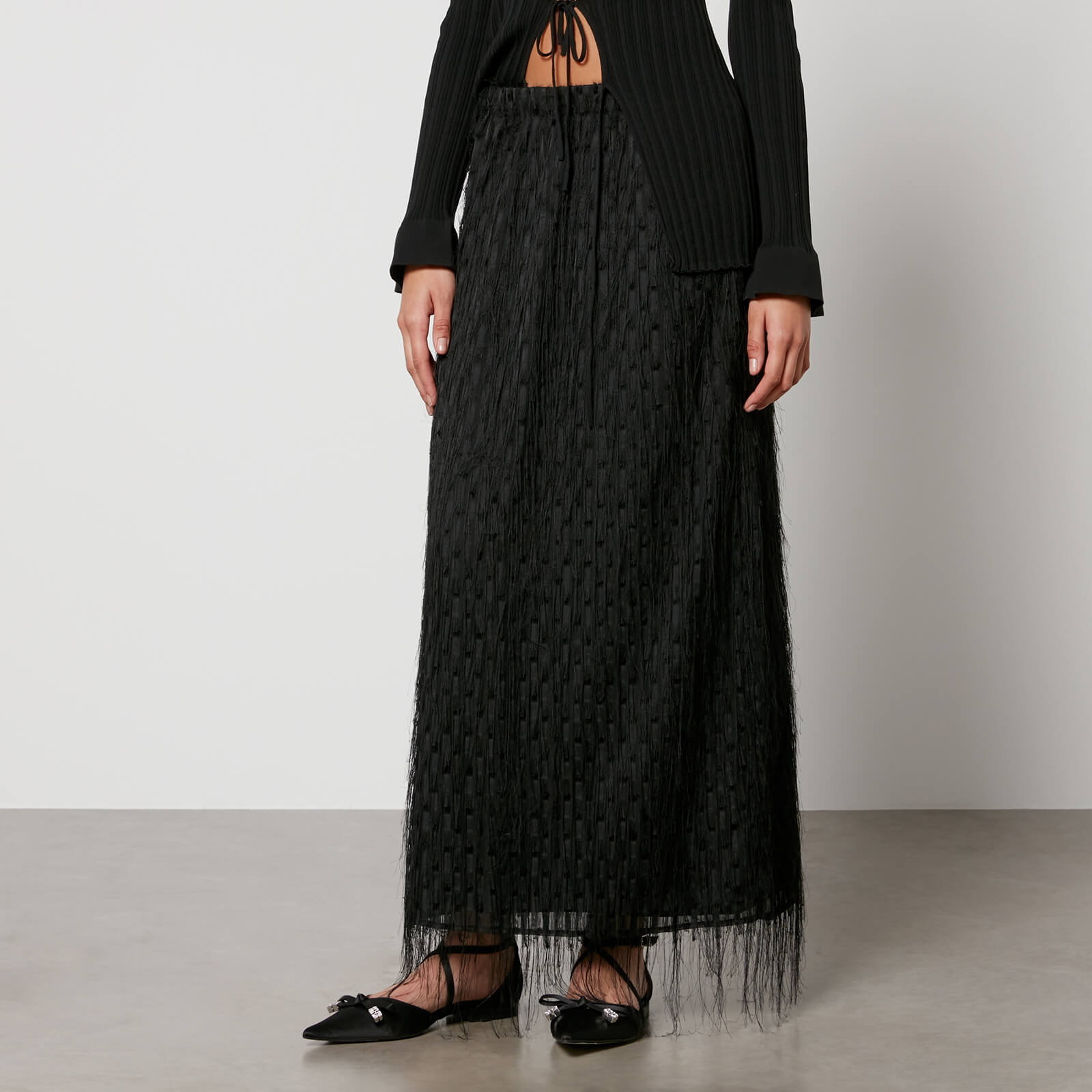 By Malene Birger Palome Fil-Coupé Mesh Skirt - DK 40/UK 12