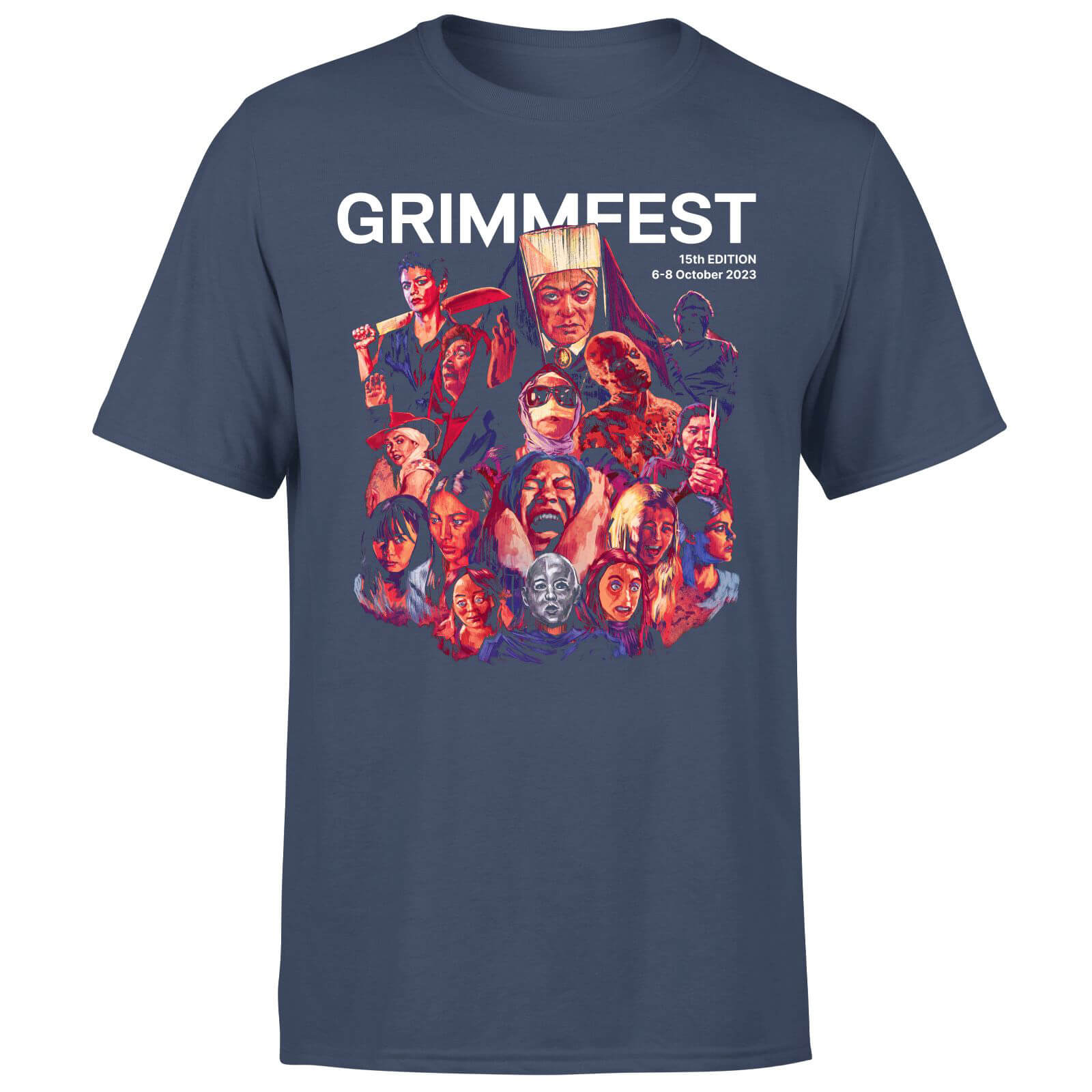 GRIMMFEST STAFF 2023 Men's T-Shirt - Navy - XXL - Blu Navy