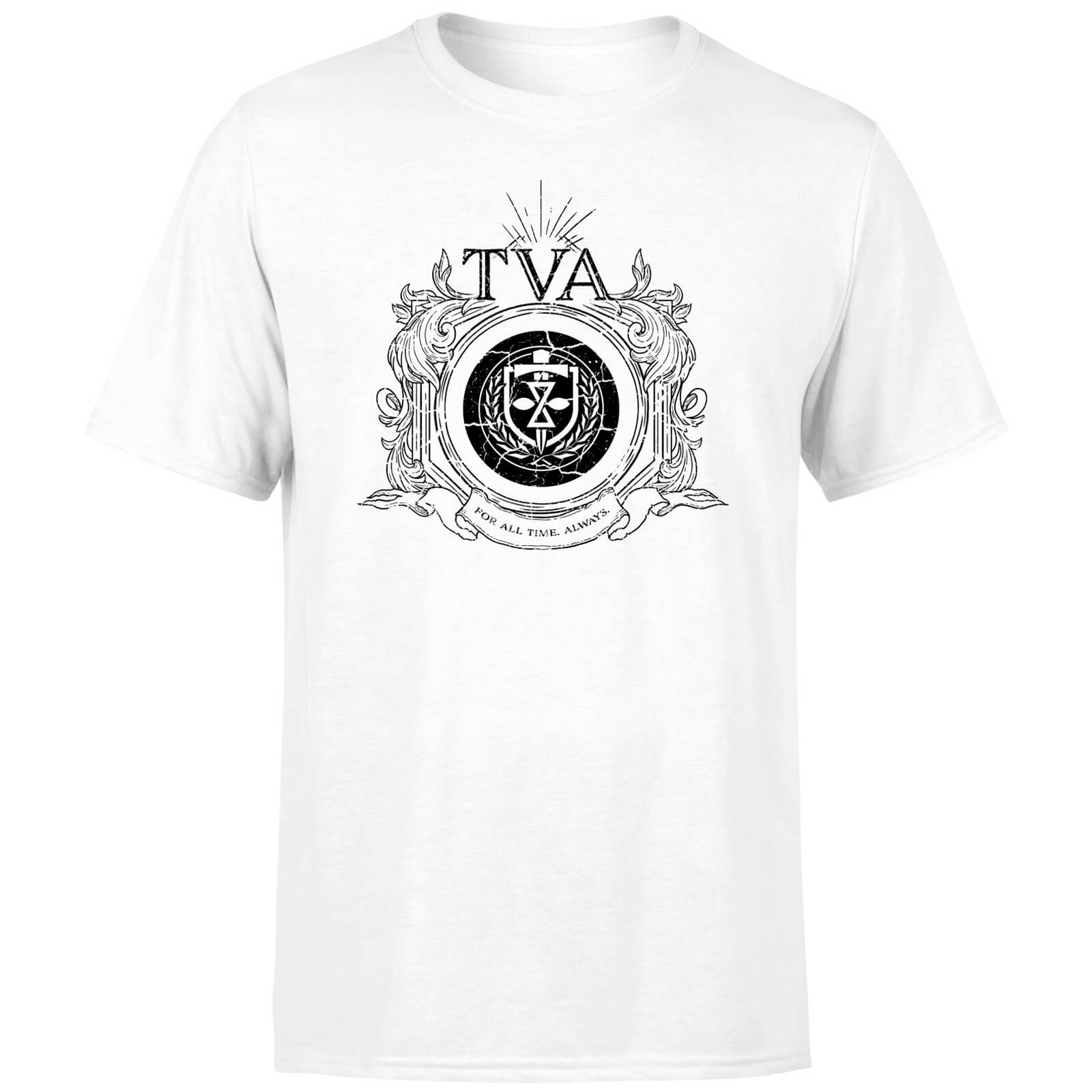 TVA Crest Black Men's T-Shirt - White - XXL - Bianco